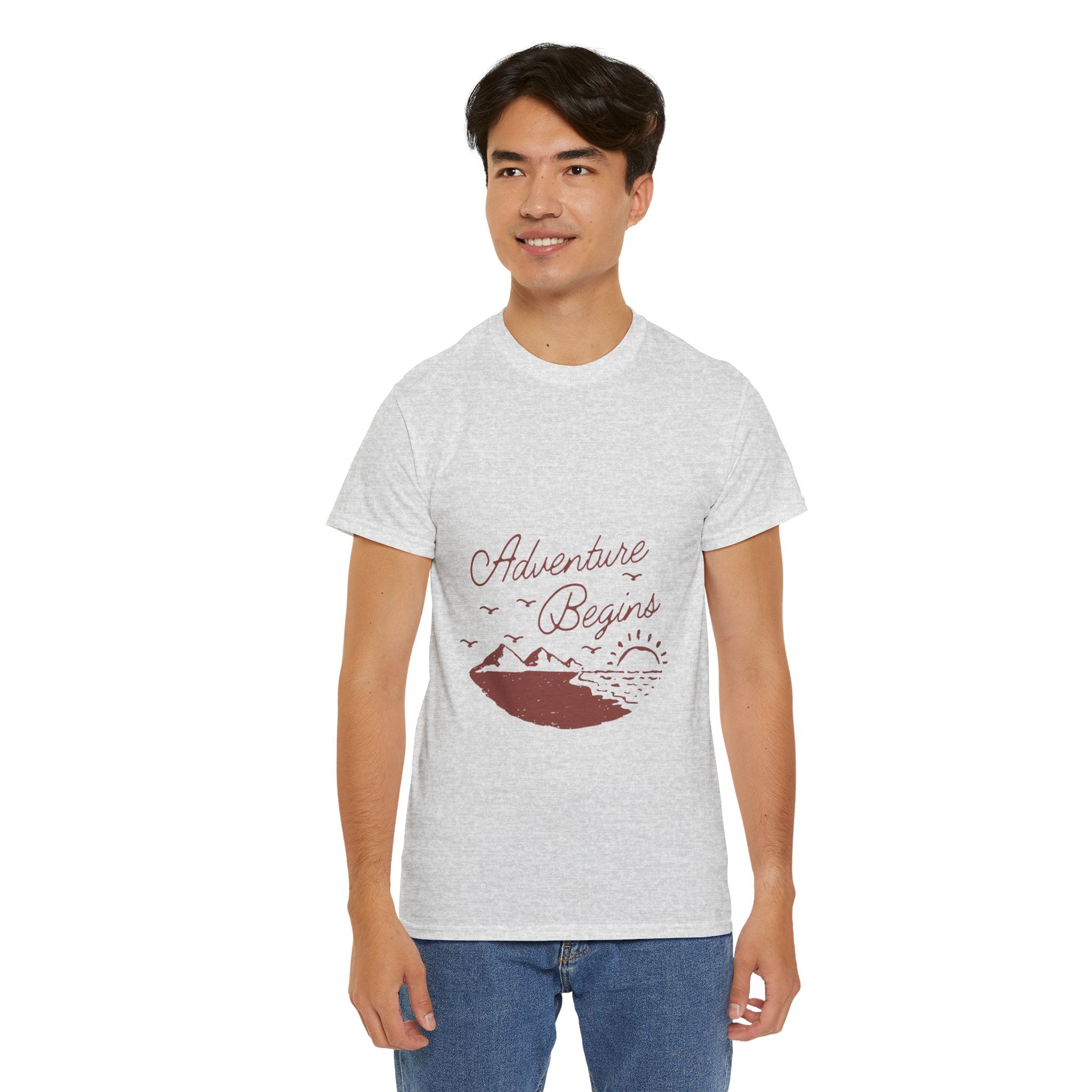 Adventure Begins Unisex Heavy Cotton Tee