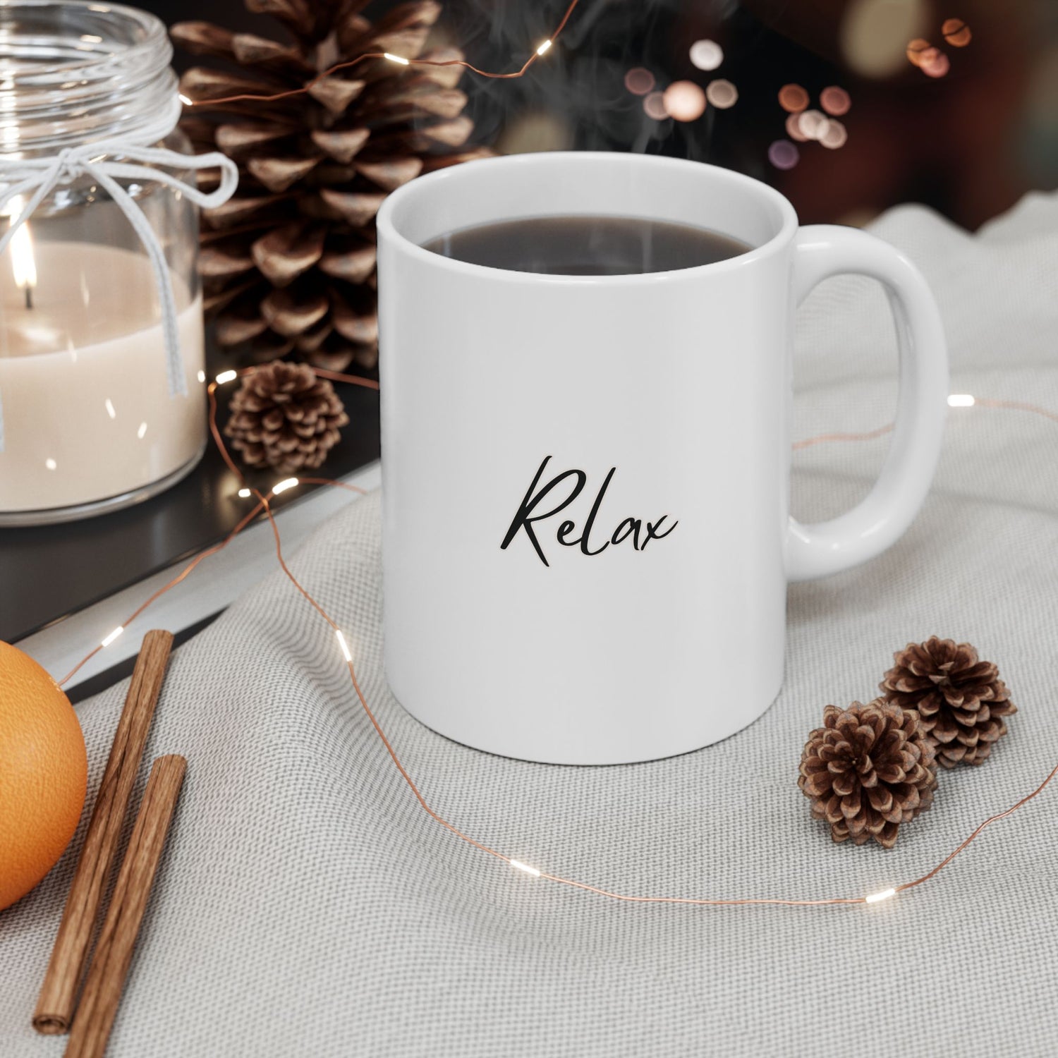 Relax Ceramic Mug, (11oz, 15oz)