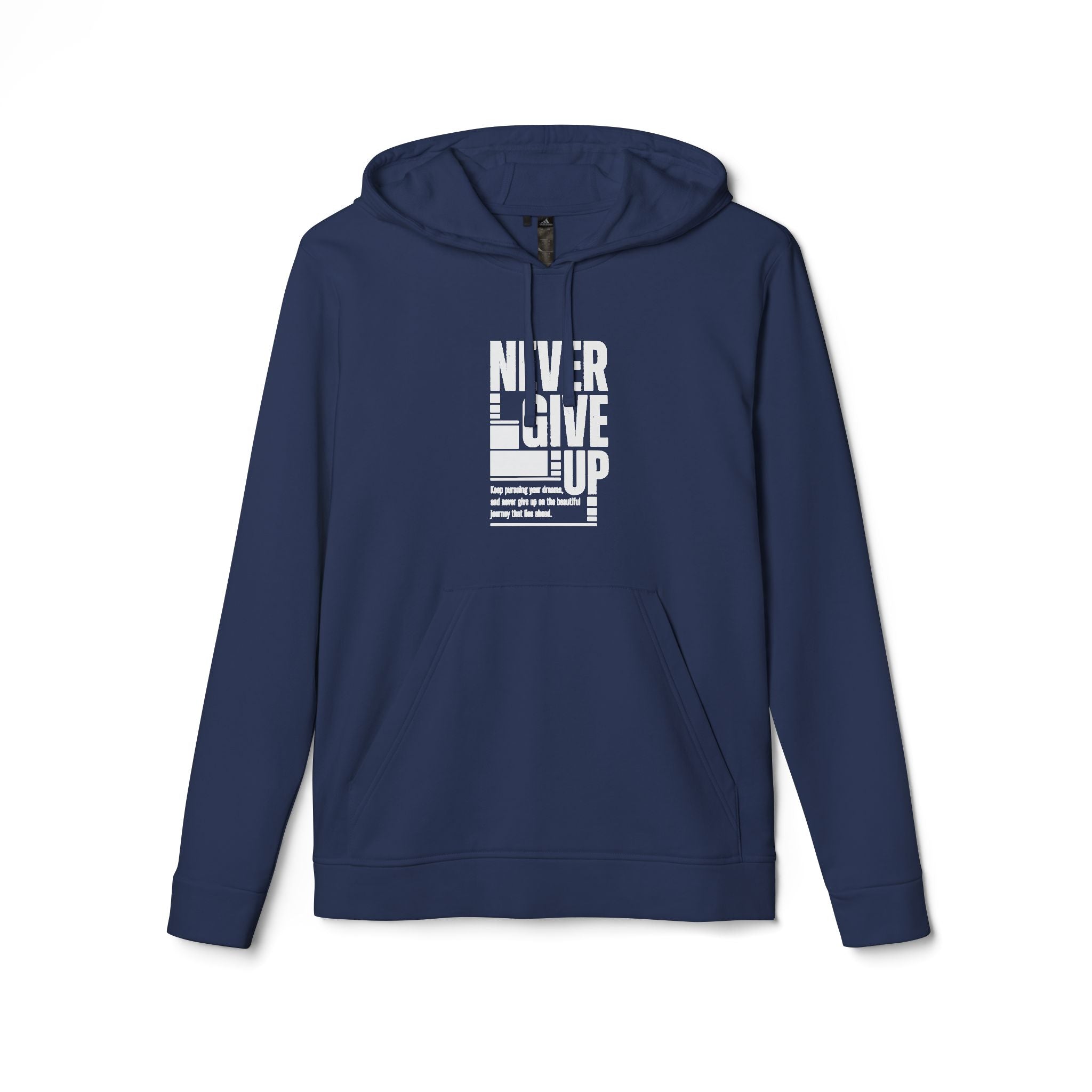 Never Give Up adidas Unisex Fleece Hoodie