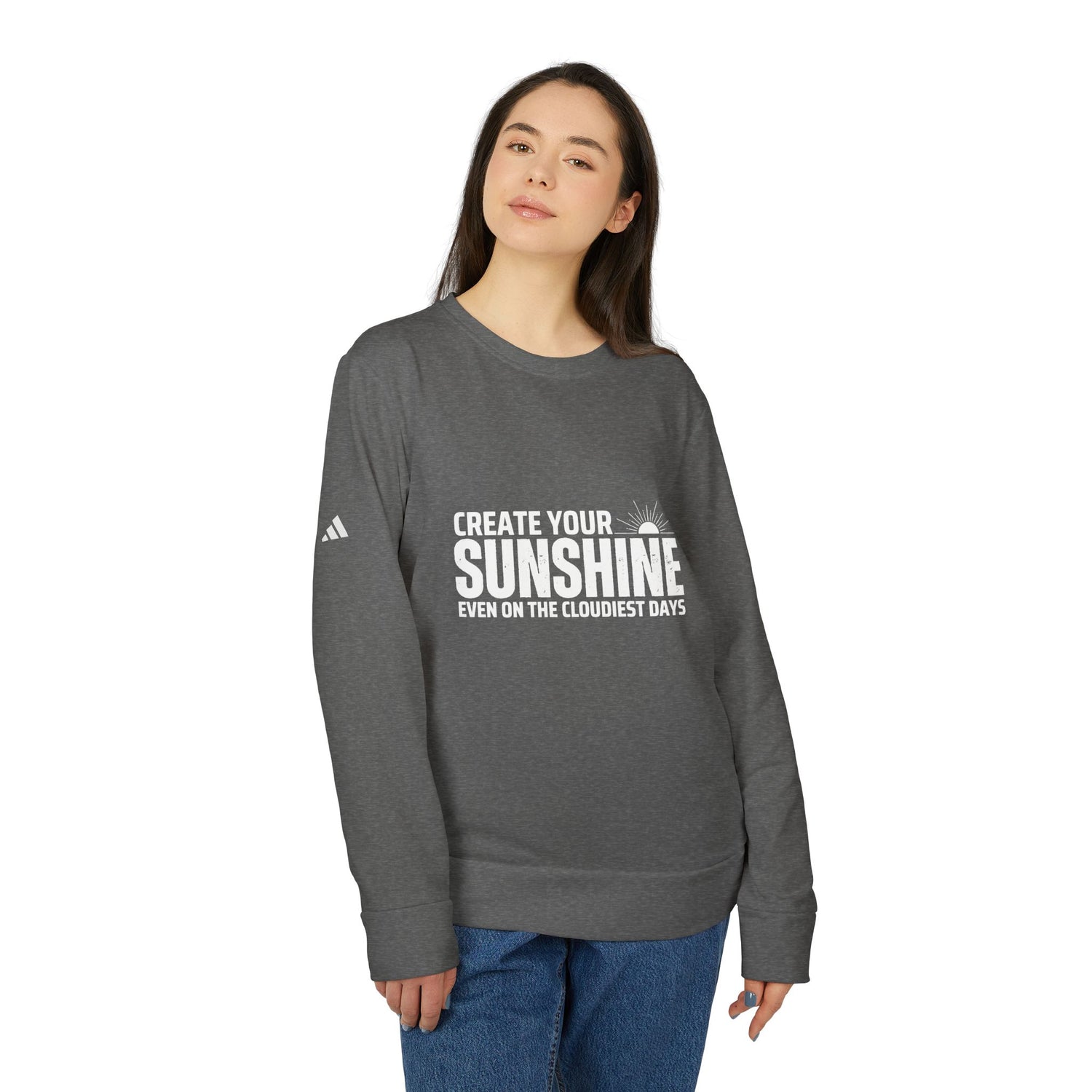 Sunshine adidas Unisex Fleece Crewneck Sweatshirt