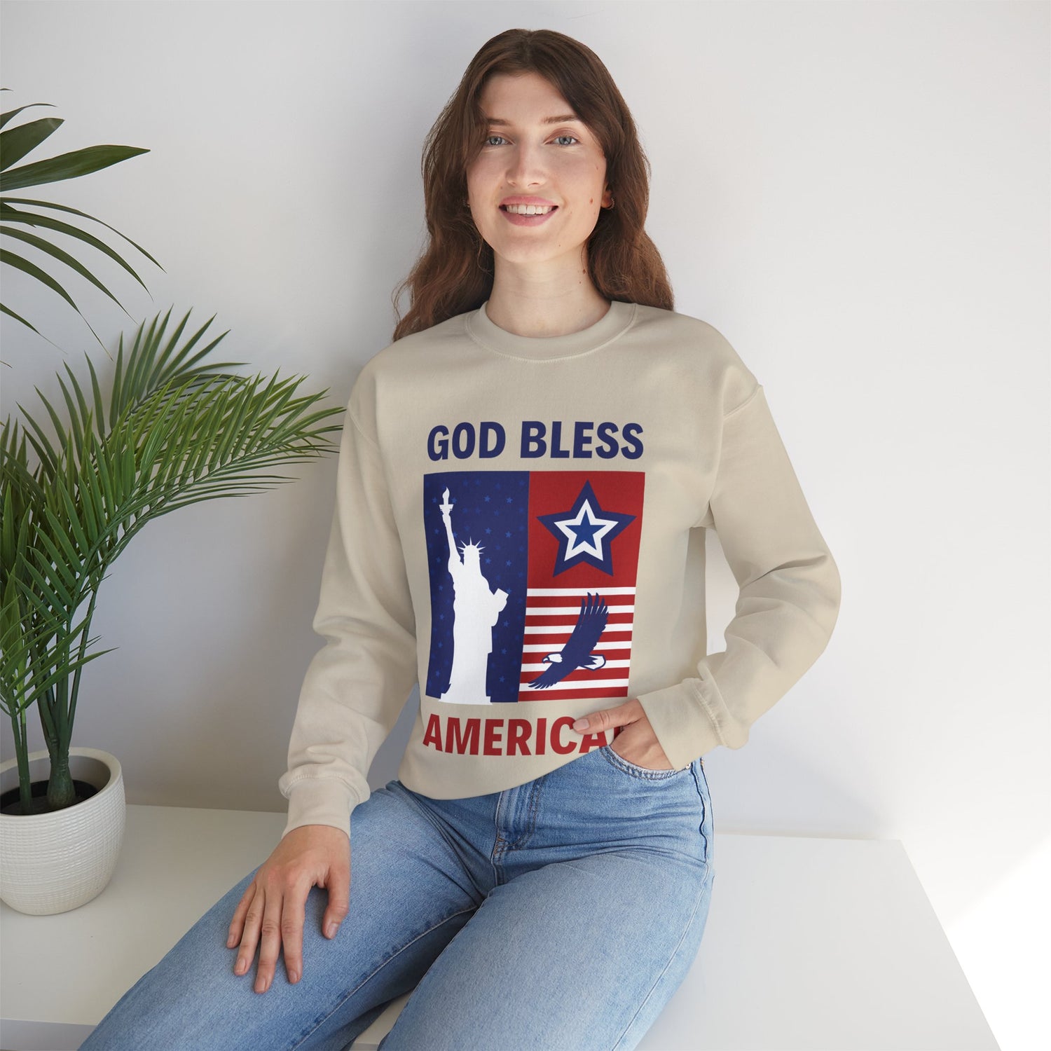 Bless America Unisex Heavy Blend™ Crewneck Sweatshirt