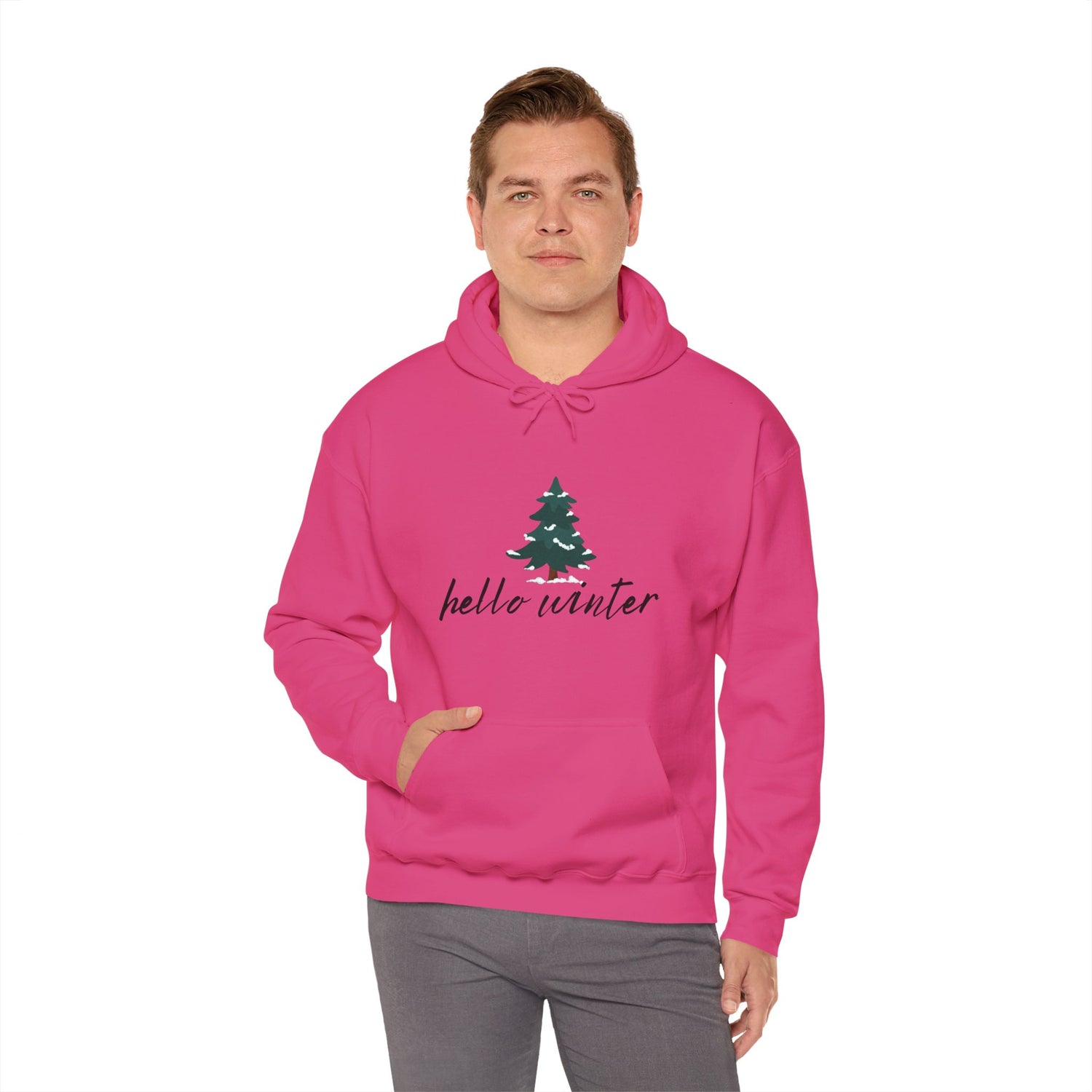 Hello Winter Unisex Heavy Blend™ Hooded Sweatshirt