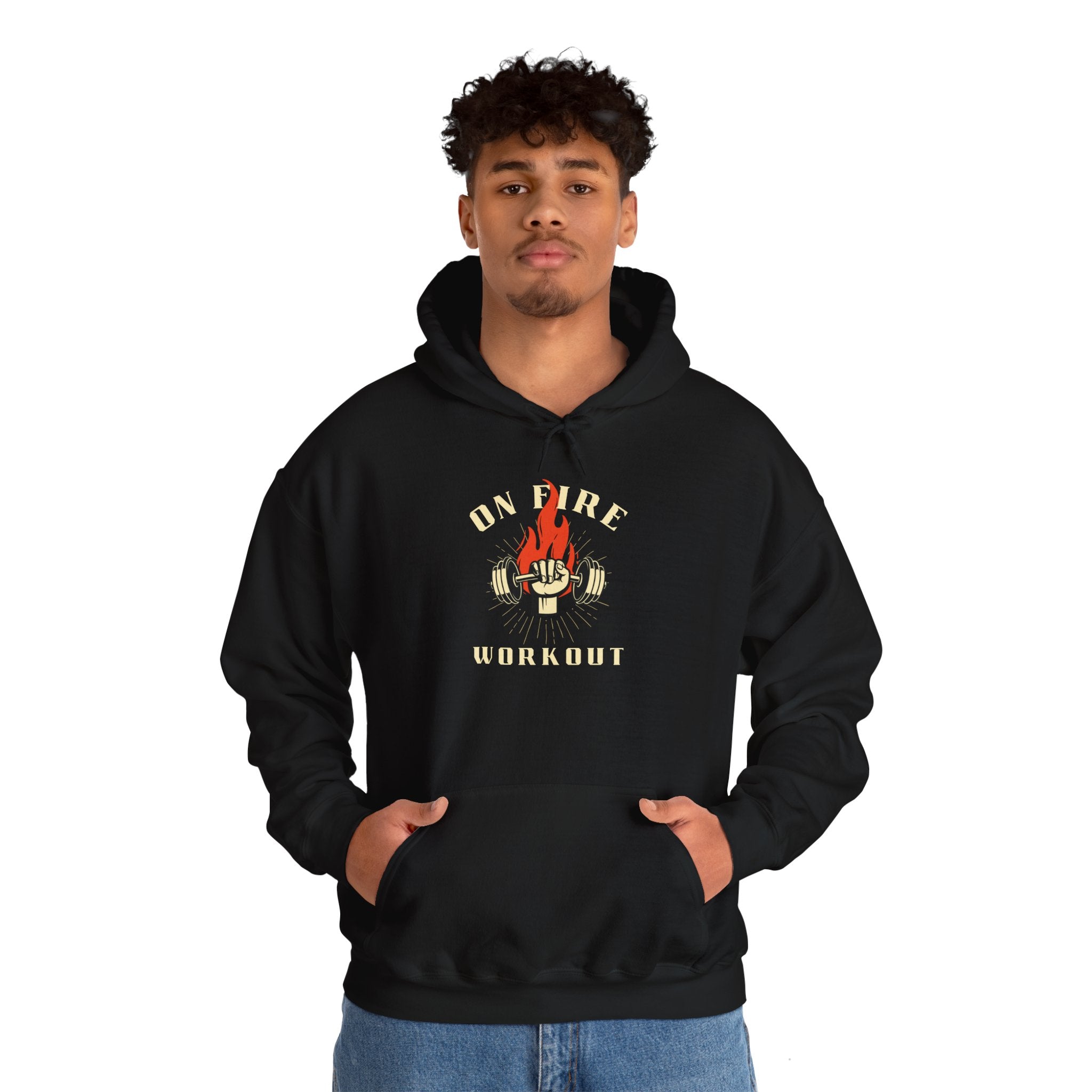 On Fire Workout Unisex Heavy Blend™ Hooded Sweatshirt