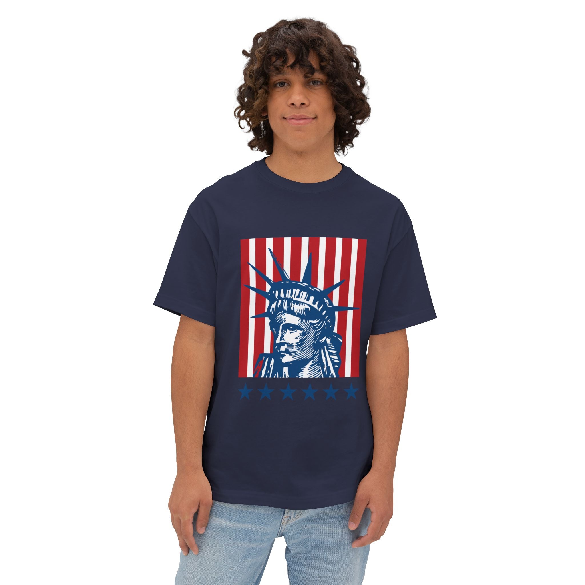 USA Liberty Unisex Oversized Boxy Tee