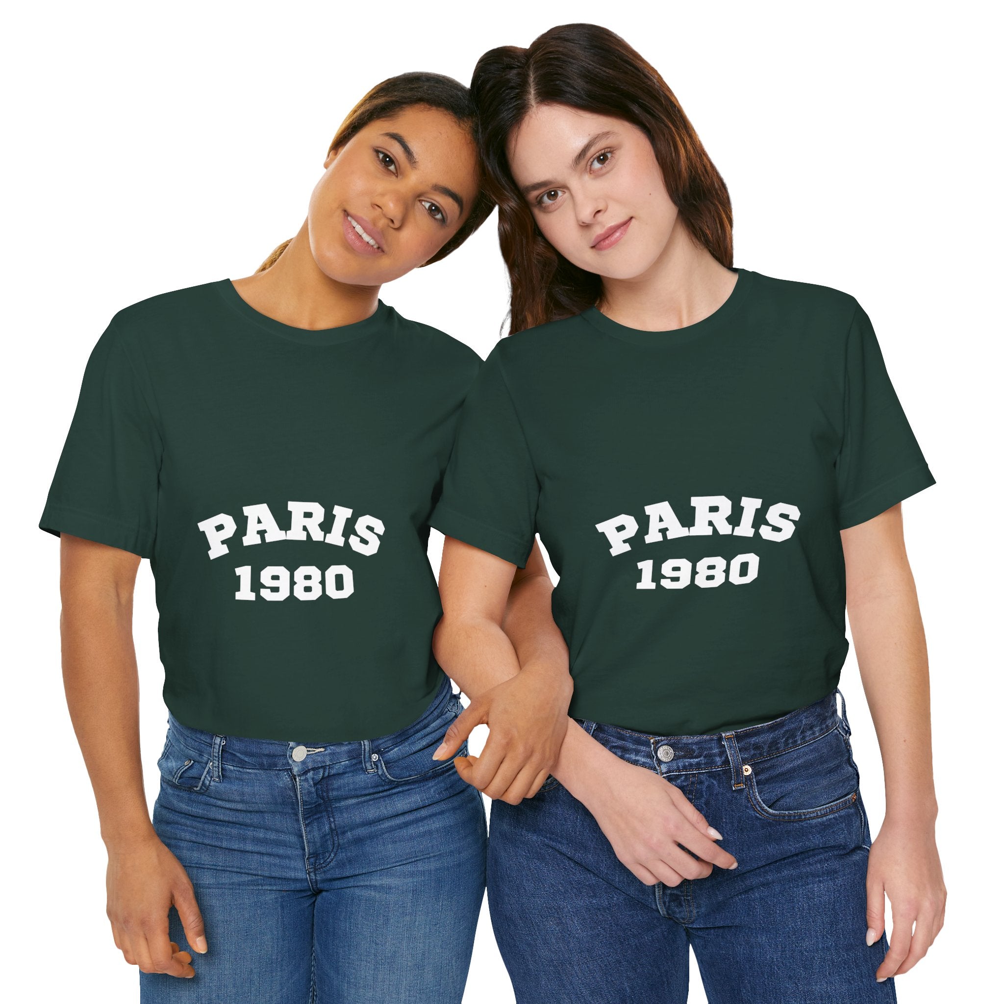 Paris 1980 Unisex Jersey Short Sleeve Tee