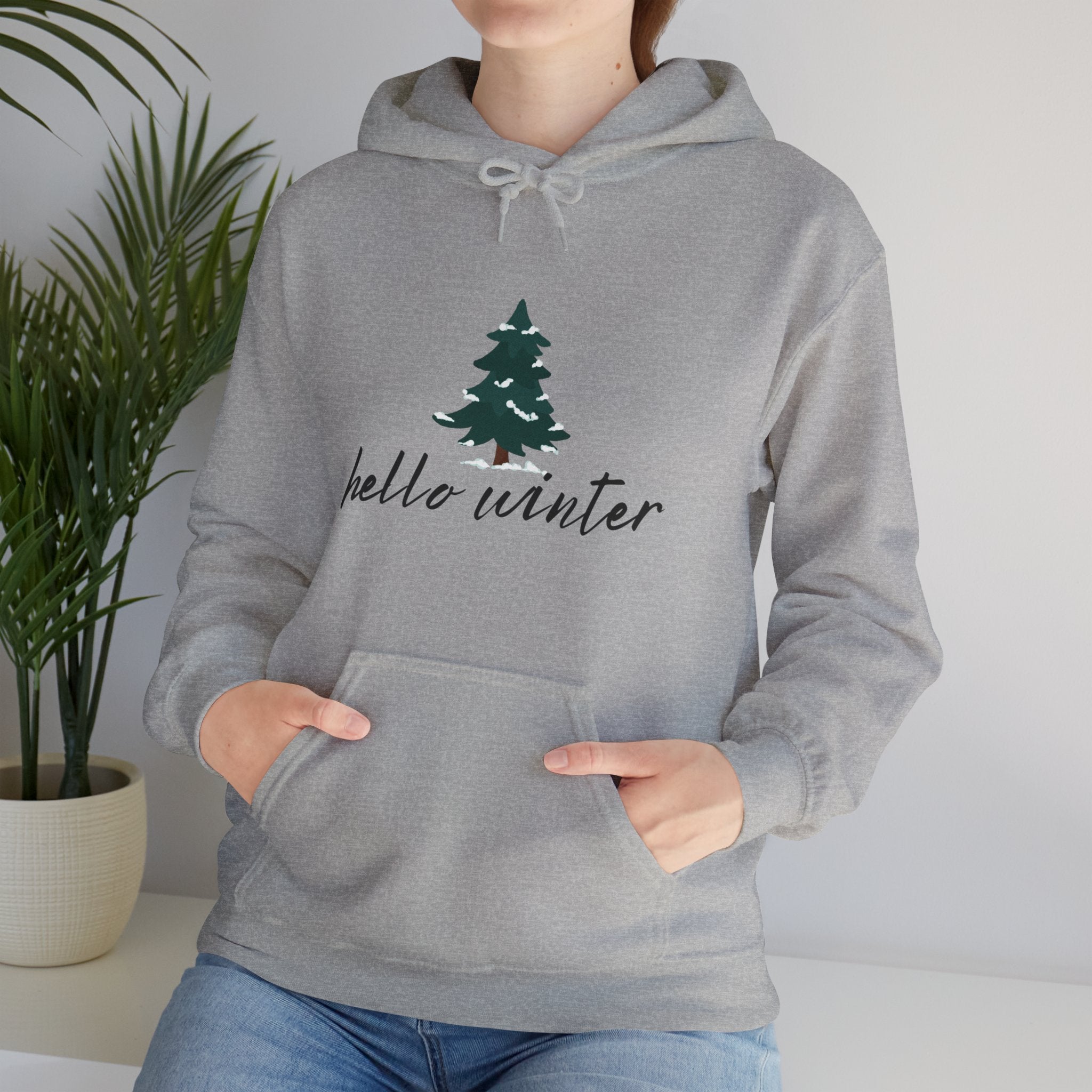 Hello Winter Unisex Heavy Blend™ Hooded Sweatshirt