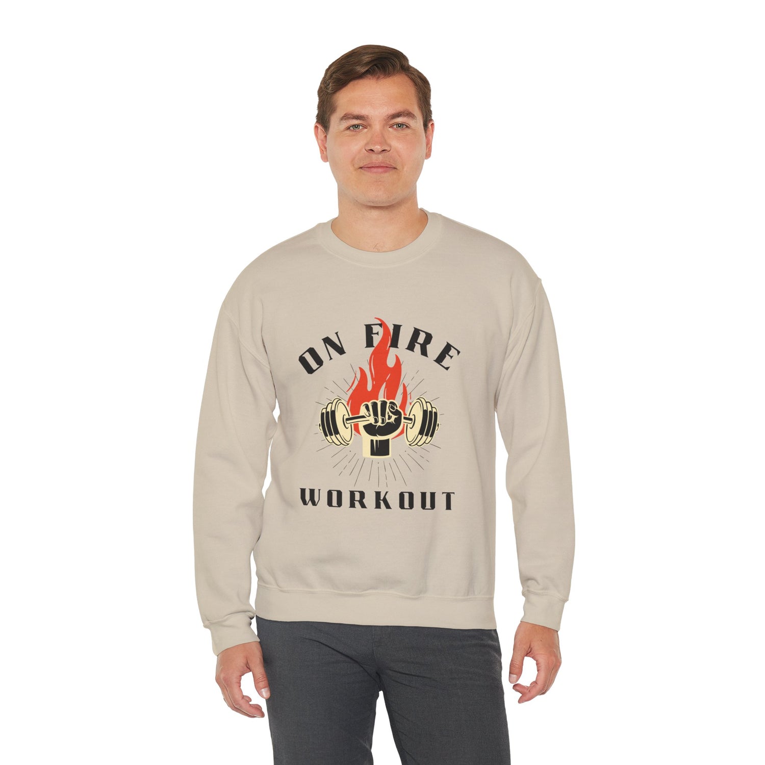 On Fire Workout Heavy Blend™ Crewneck Sweatshirt