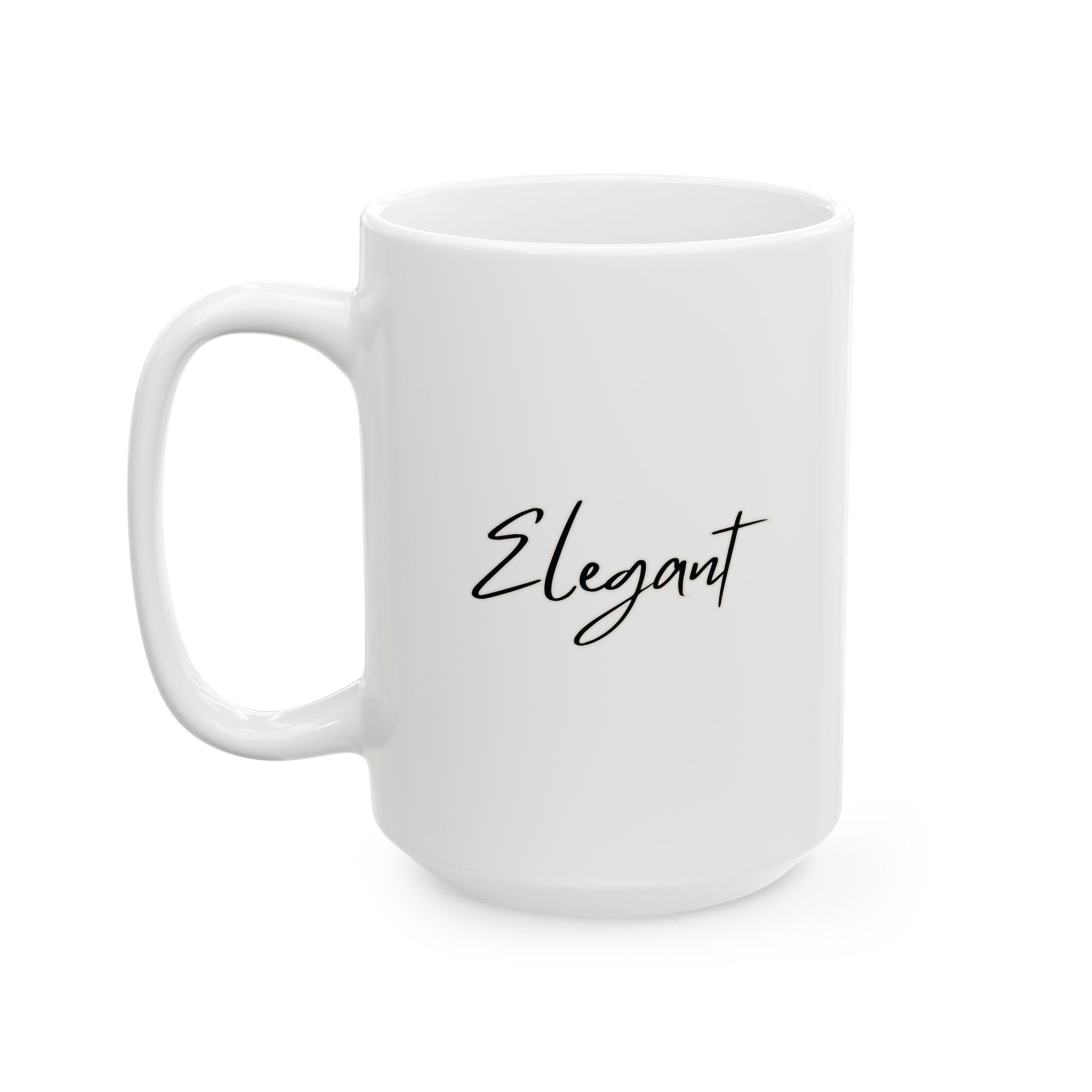 Elegant Ceramic Mug, (11oz, 15oz)