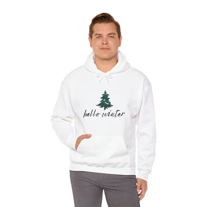 Hello Winter Unisex Heavy Blend™ Hooded Sweatshirt