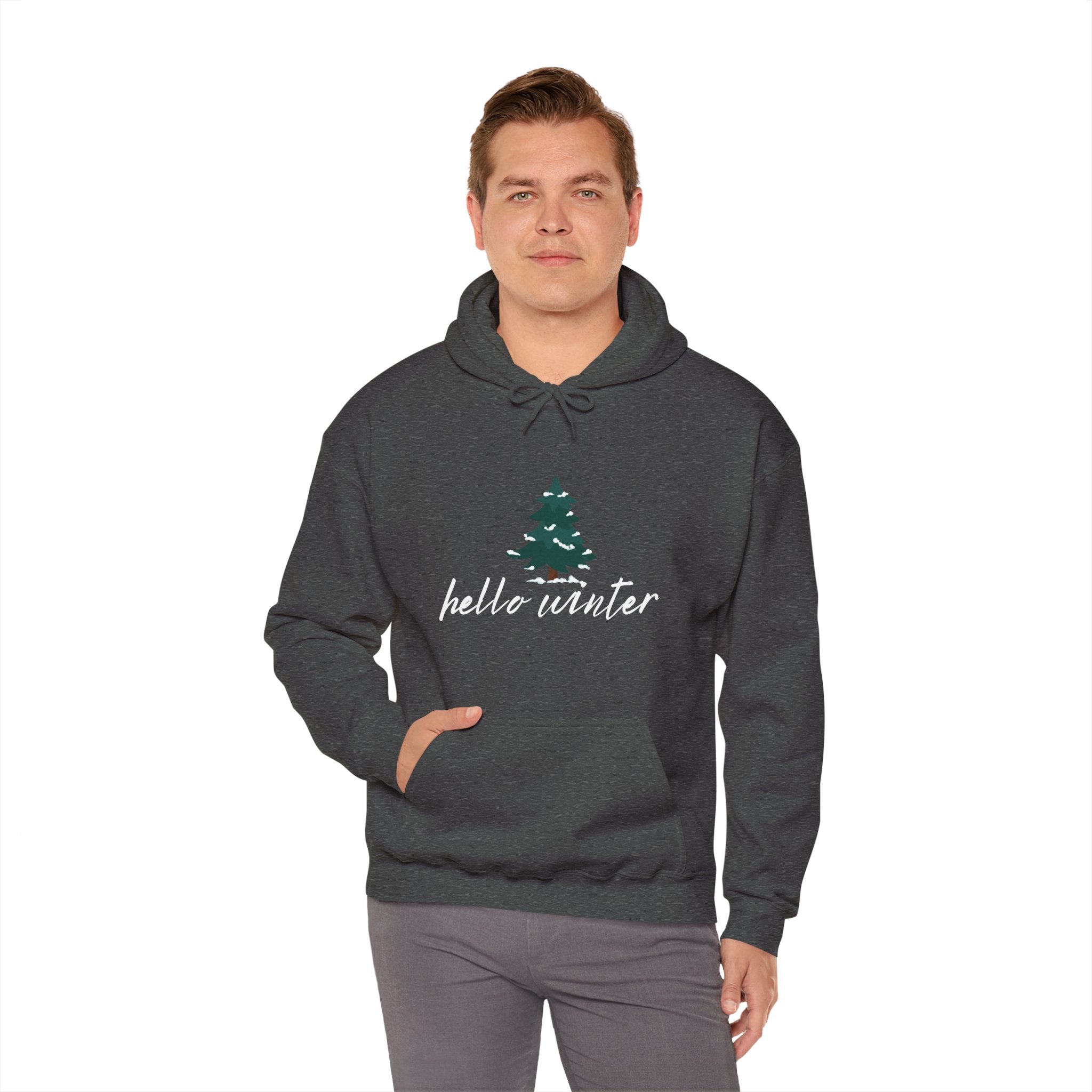 Hello Winter Unisex Heavy Blend™ Hooded Sweatshirt