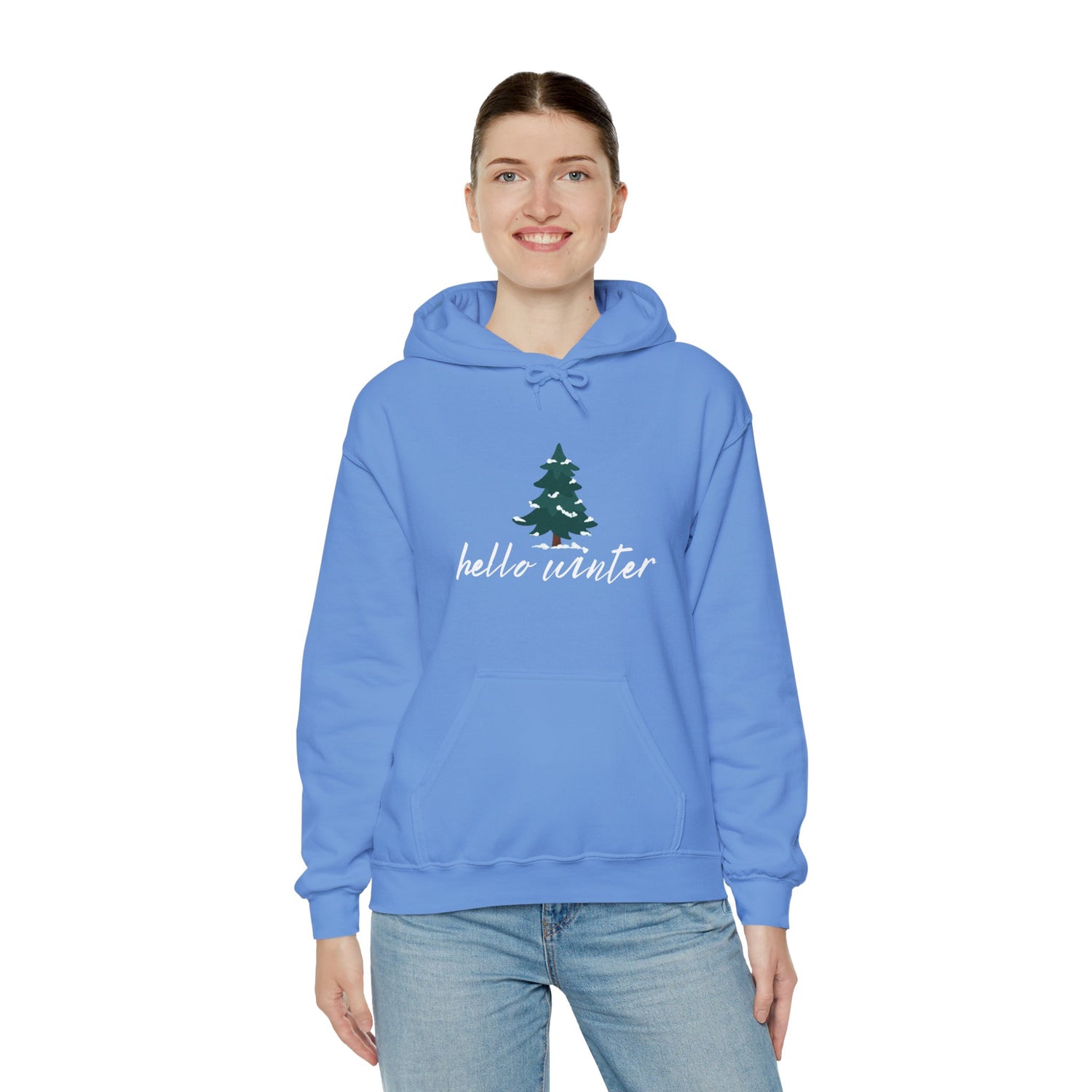 Hello Winter Unisex Heavy Blend™ Hooded Sweatshirt