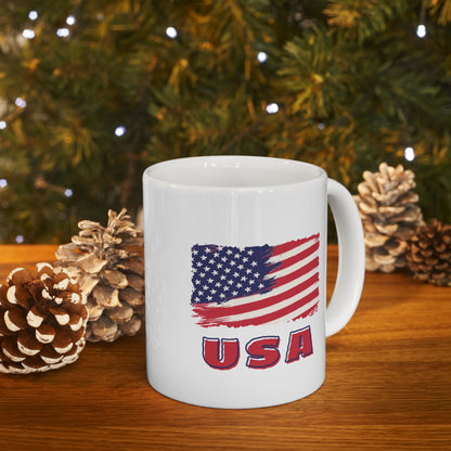 USA Ceramic Mug, (11oz, 15oz)