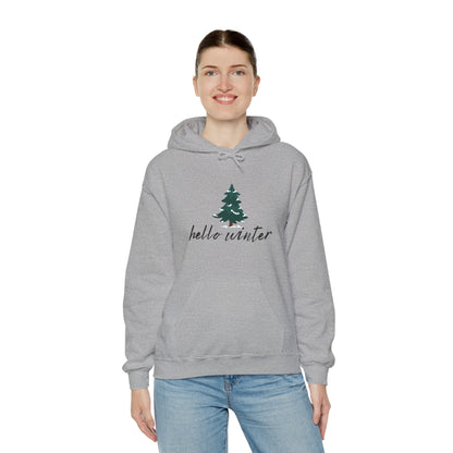 Hello Winter Unisex Heavy Blend™ Hooded Sweatshirt