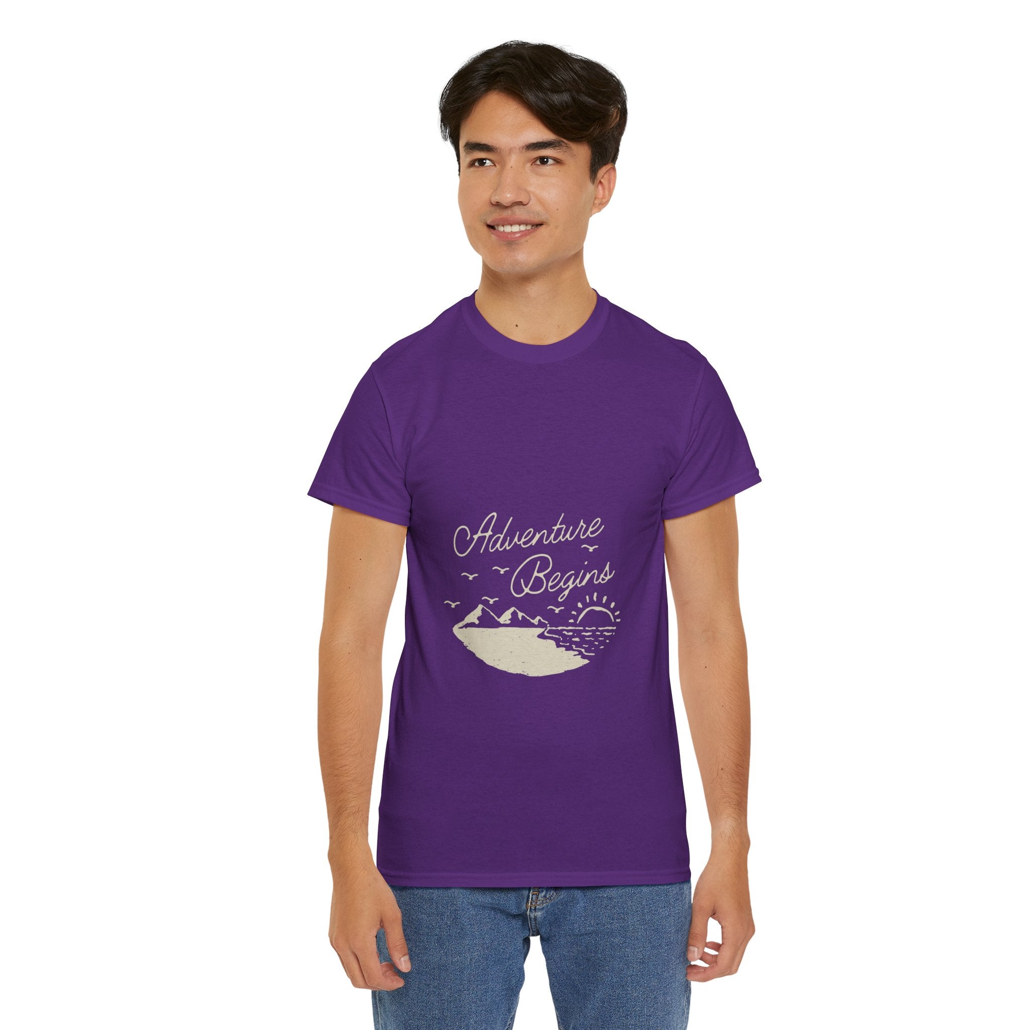 Adventure Begins Unisex Heavy Cotton Tee