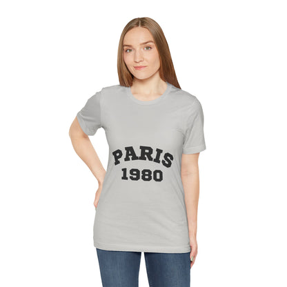 Paris 1980 Unisex Jersey Short Sleeve Tee