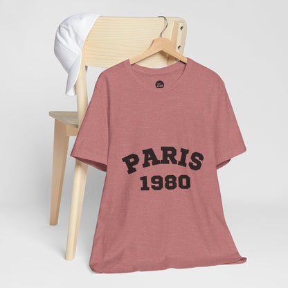 Paris 1980 Unisex Jersey Short Sleeve Tee