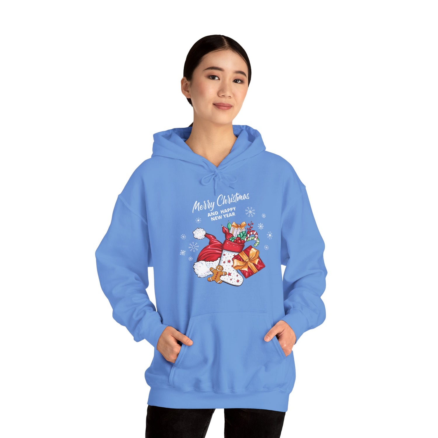 Merry Christmas Unisex Heavy Blend™ Hooded Sweatshirt