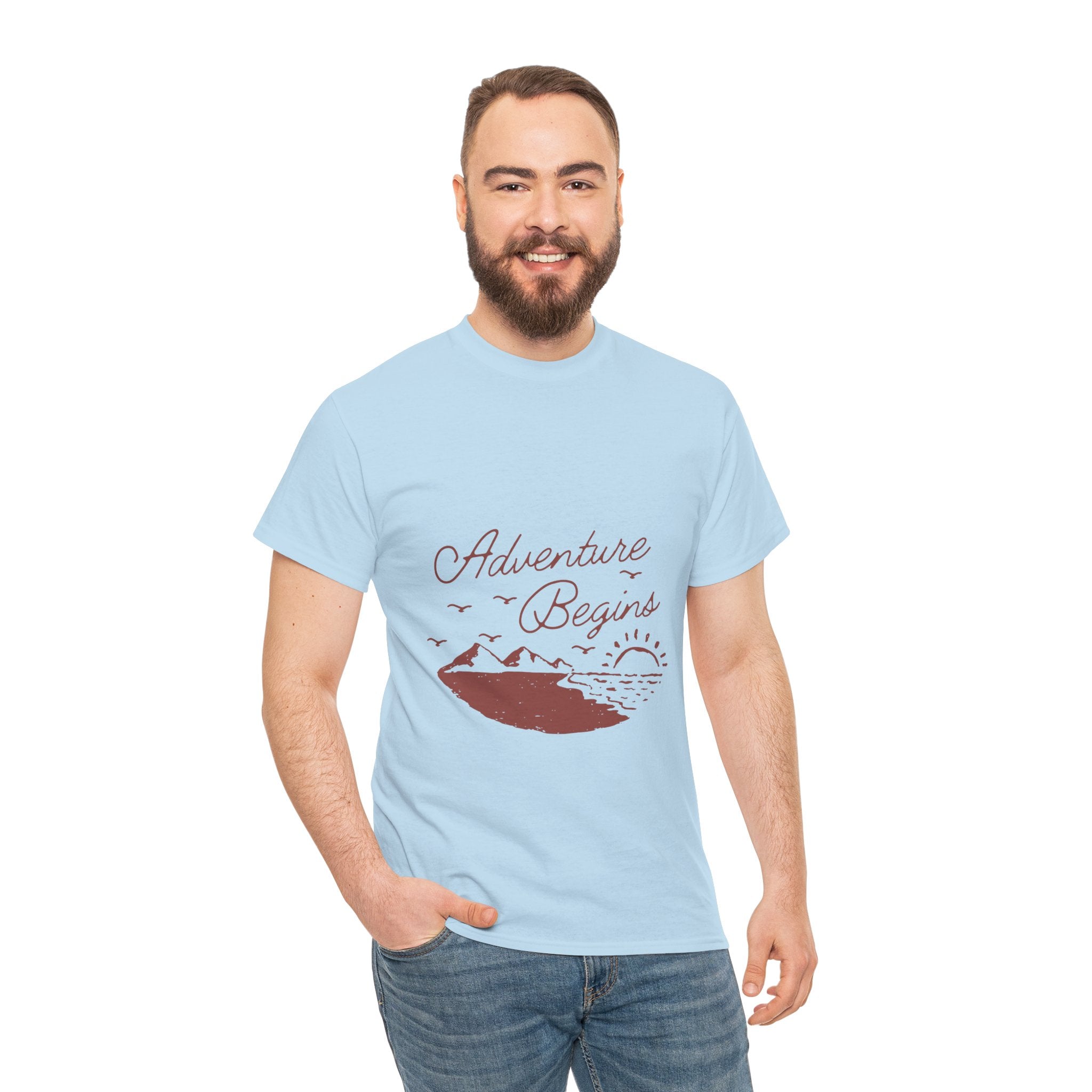 Adventure Begins Unisex Heavy Cotton Tee