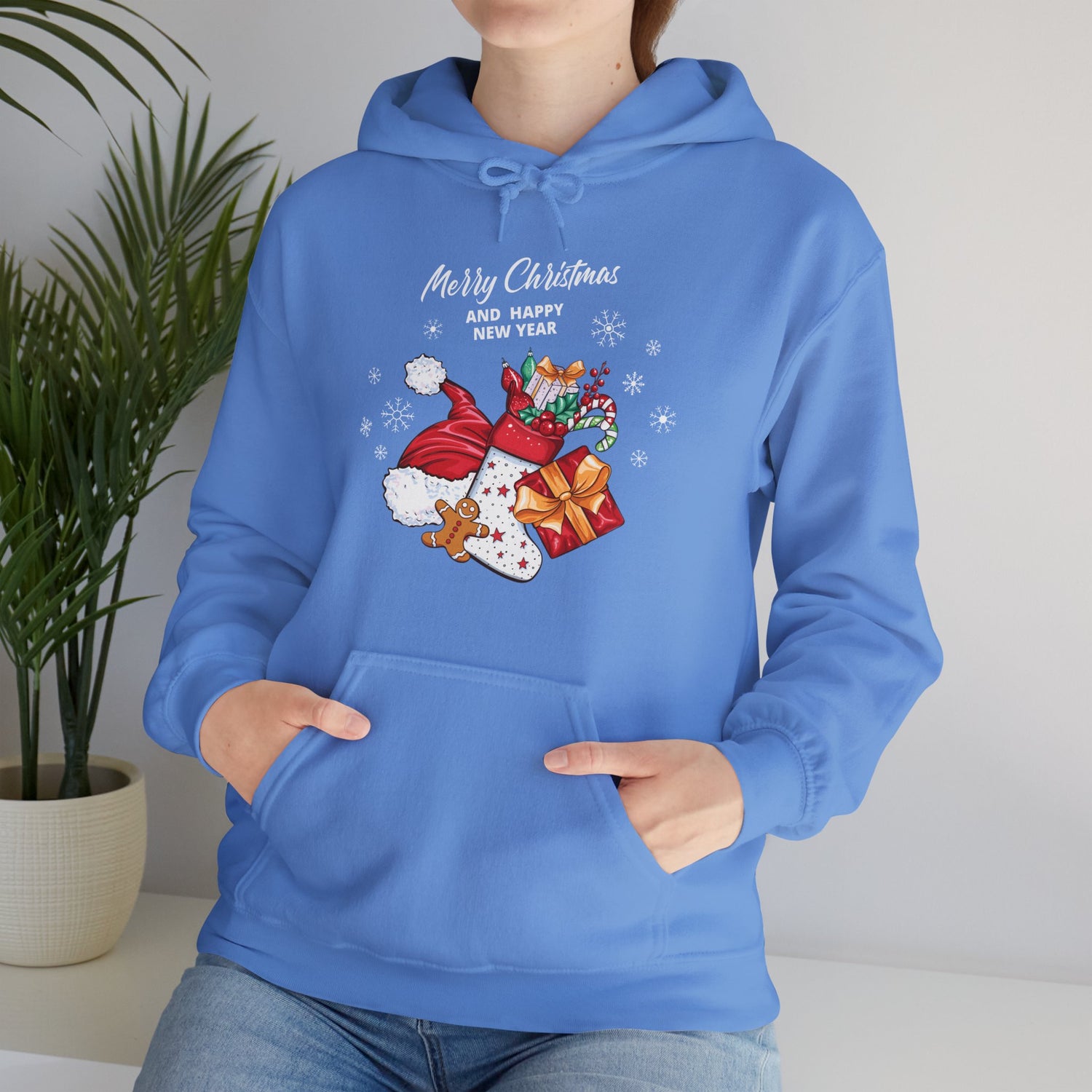 Merry Christmas Unisex Heavy Blend™ Hooded Sweatshirt