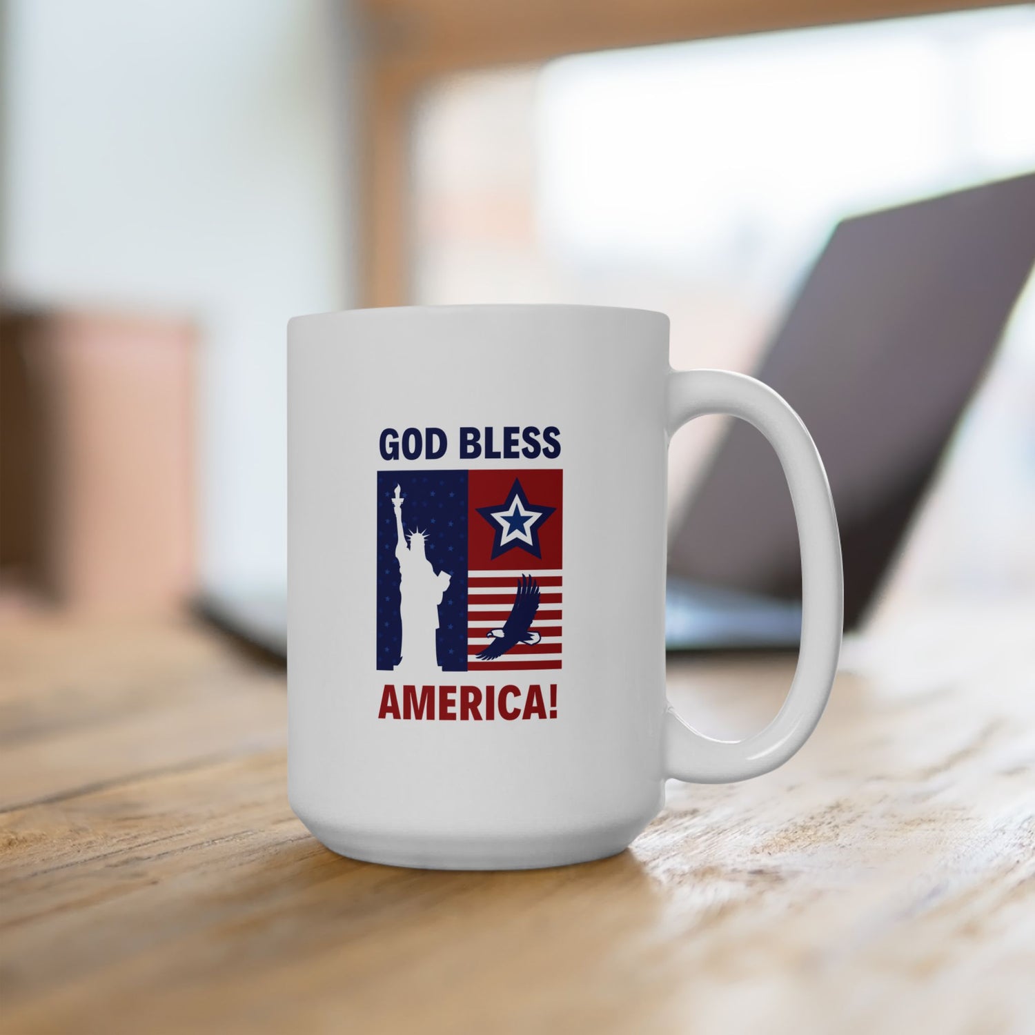 Bless America Ceramic Mug, (11oz, 15oz)