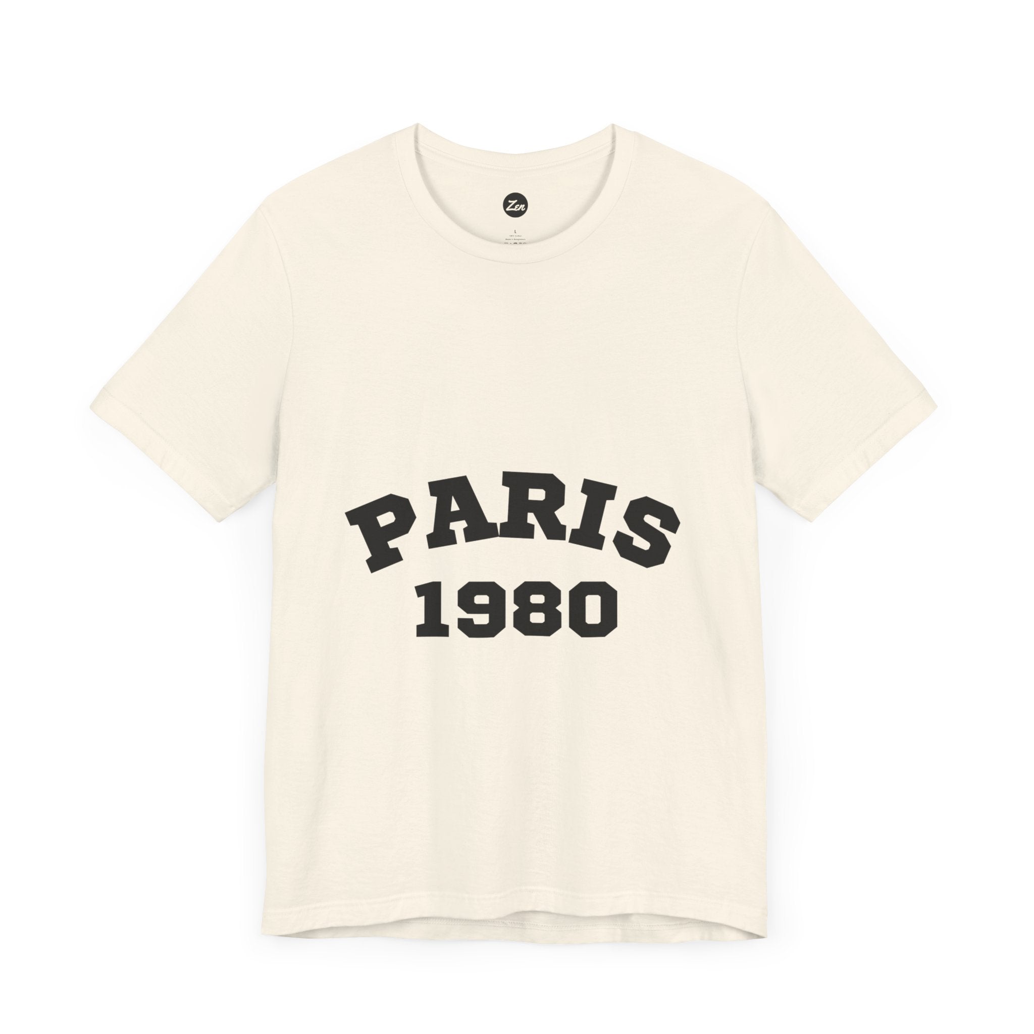 Paris 1980 Unisex Jersey Short Sleeve Tee