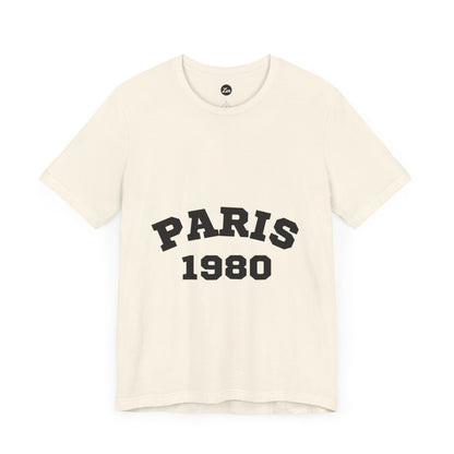 Paris 1980 Unisex Jersey Short Sleeve Tee