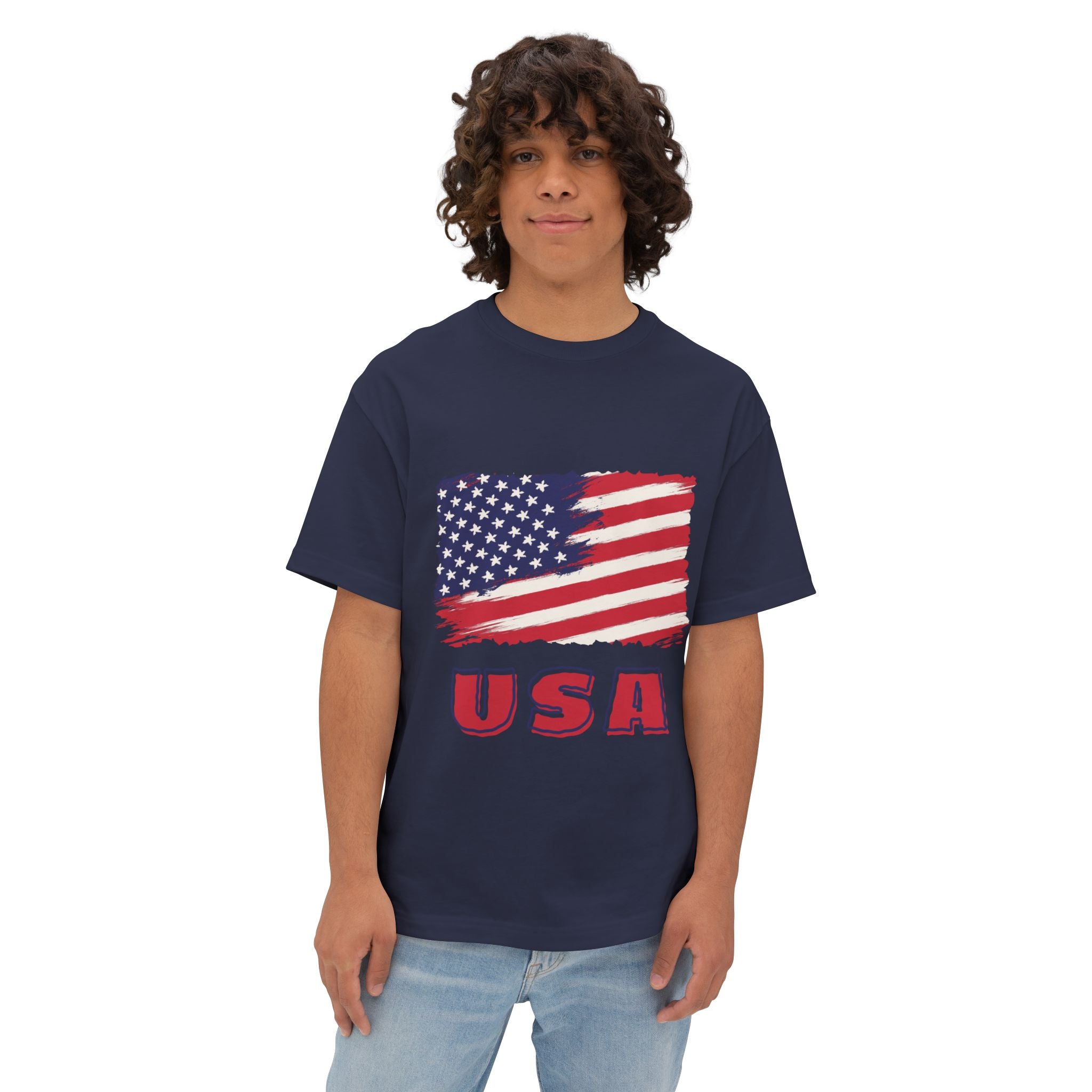 USA Unisex Oversized Boxy Tee