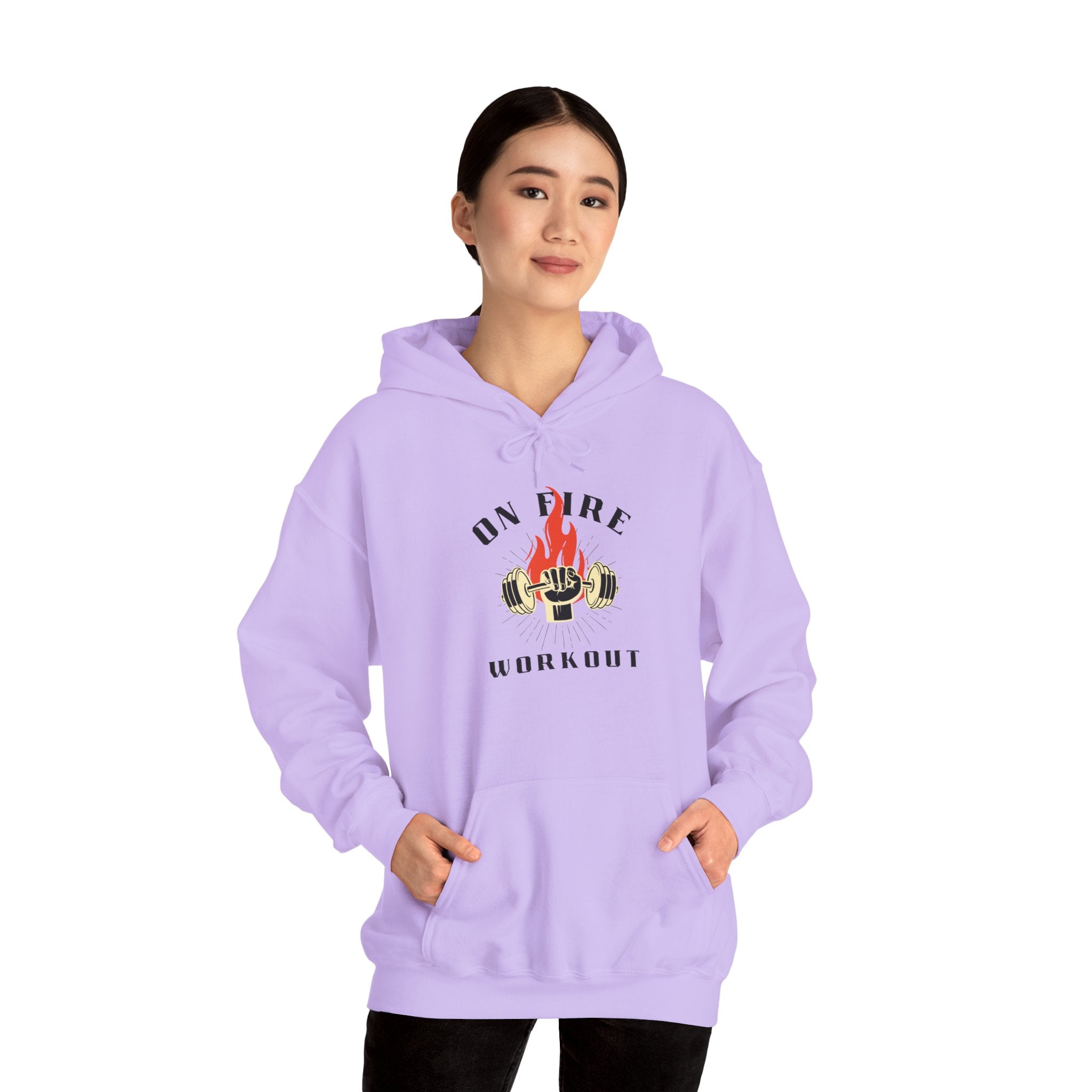 On Fire Workout Unisex Heavy Blend™ Hooded Sweatshirt