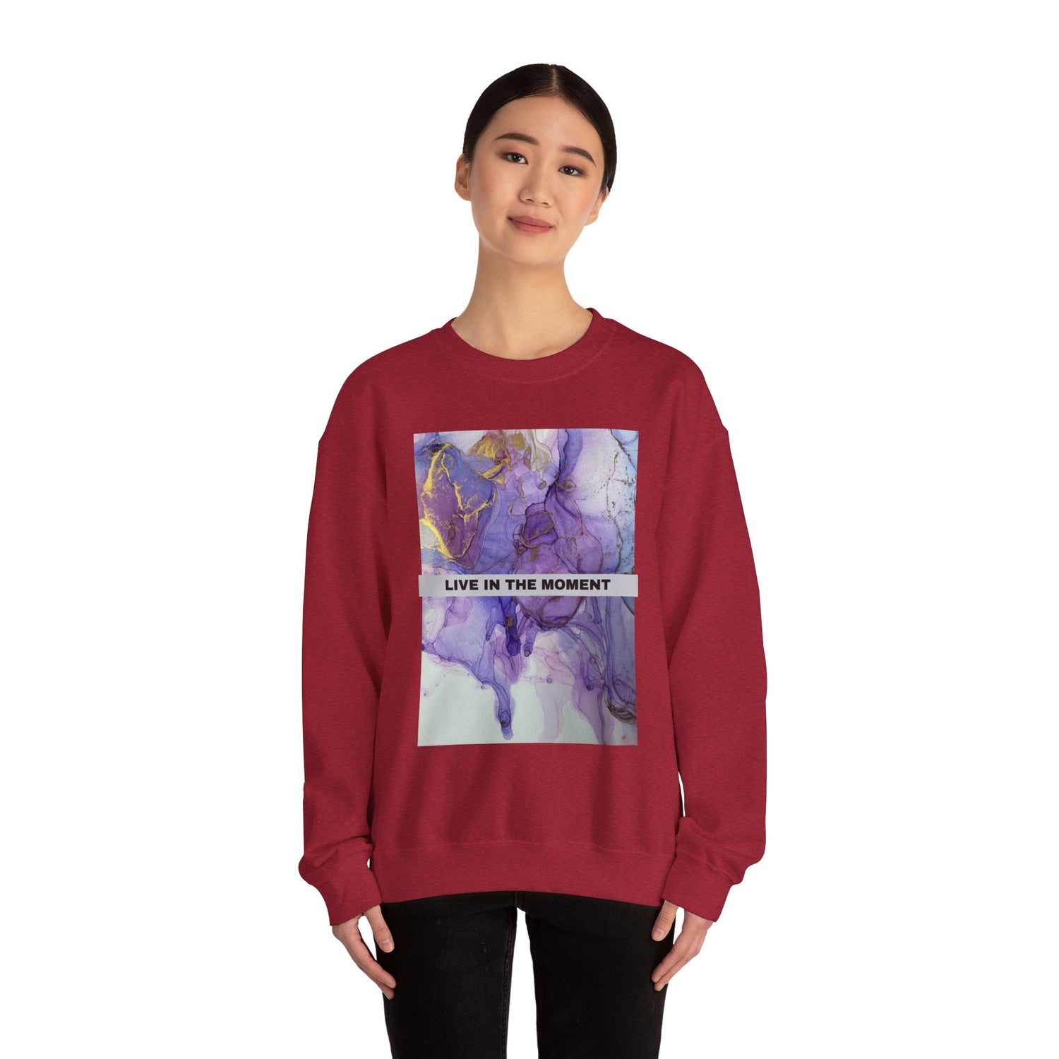 Live in the Moment Unisex Heavy Blend™ Crewneck Sweatshirt