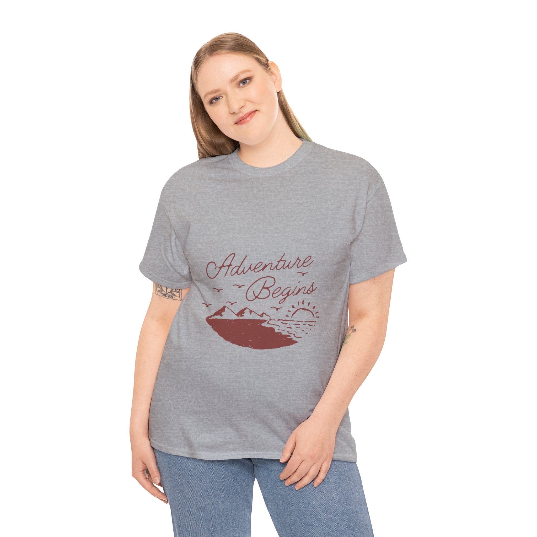 Adventure Begins Unisex Heavy Cotton Tee