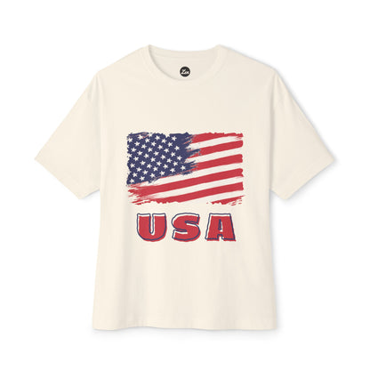 USA Unisex Oversized Boxy Tee