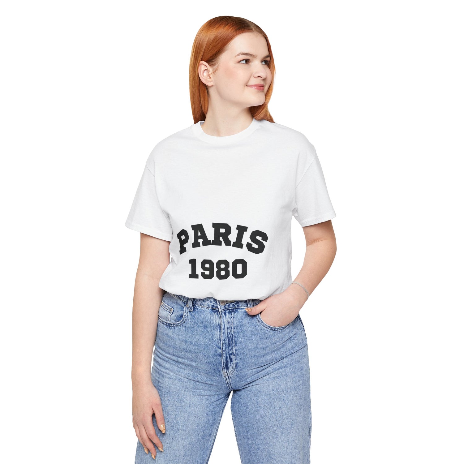 Paris 1980 Unisex Jersey Short Sleeve Tee