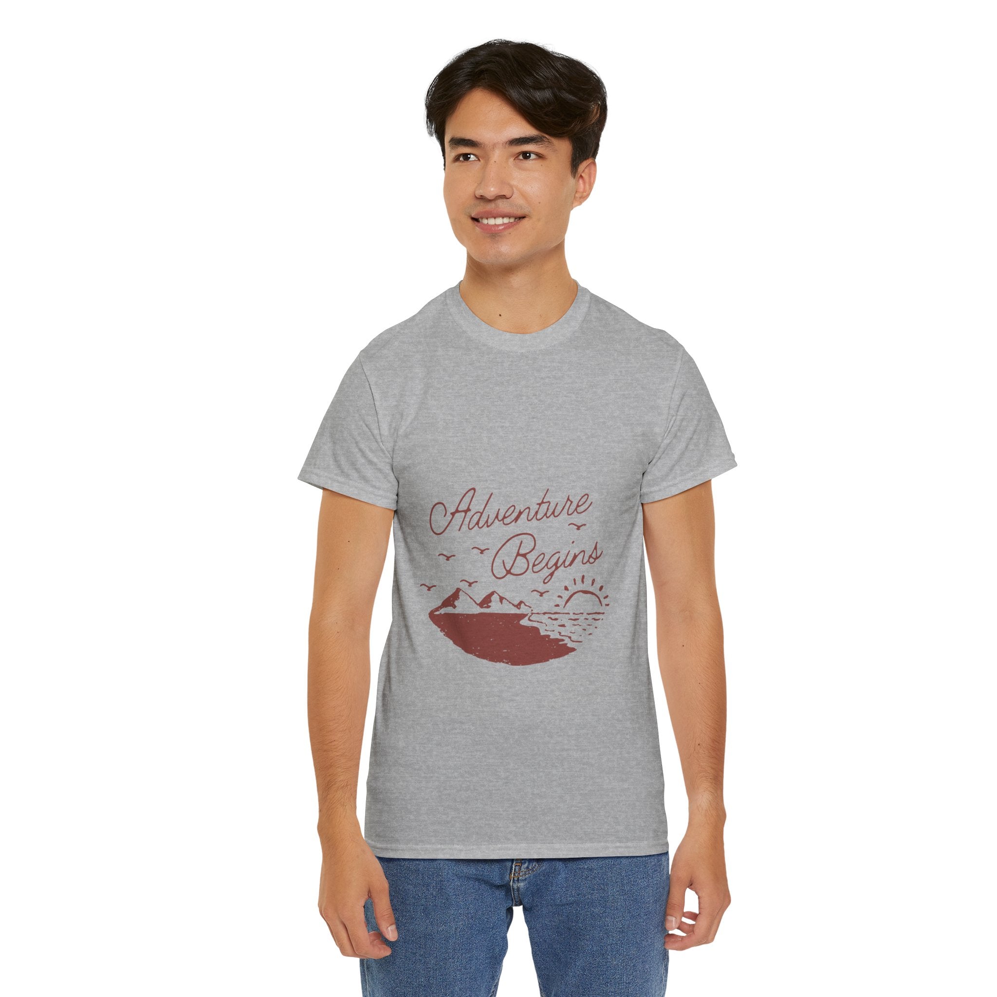 Adventure Begins Unisex Heavy Cotton Tee