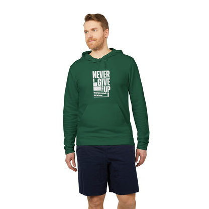 Never Give Up adidas Unisex Fleece Hoodie