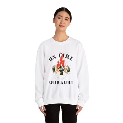 On Fire Workout Heavy Blend™ Crewneck Sweatshirt