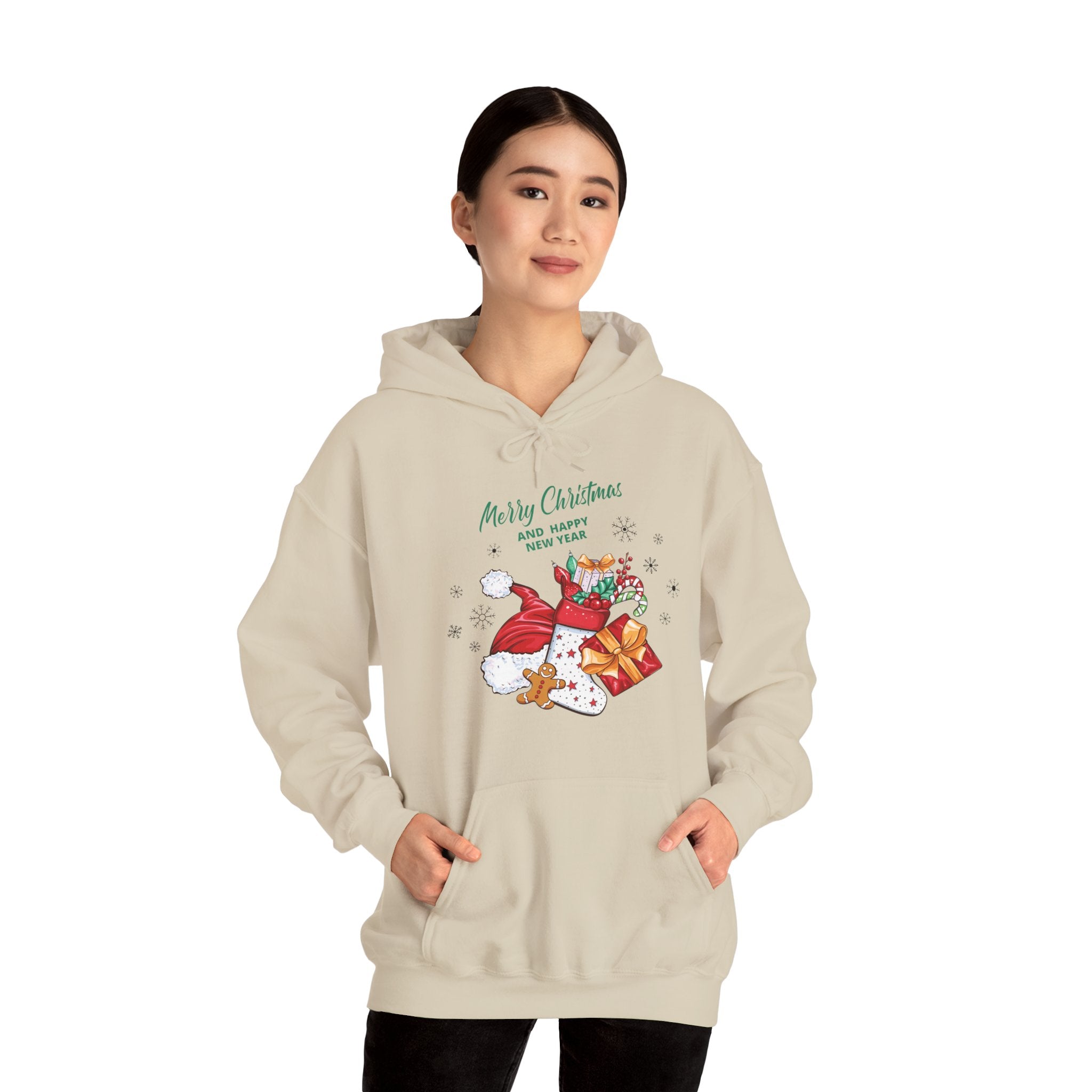 Merry Christmas Unisex Heavy Blend™ Hooded Sweatshirt