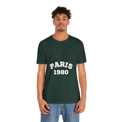 Paris 1980 Unisex Jersey Short Sleeve Tee