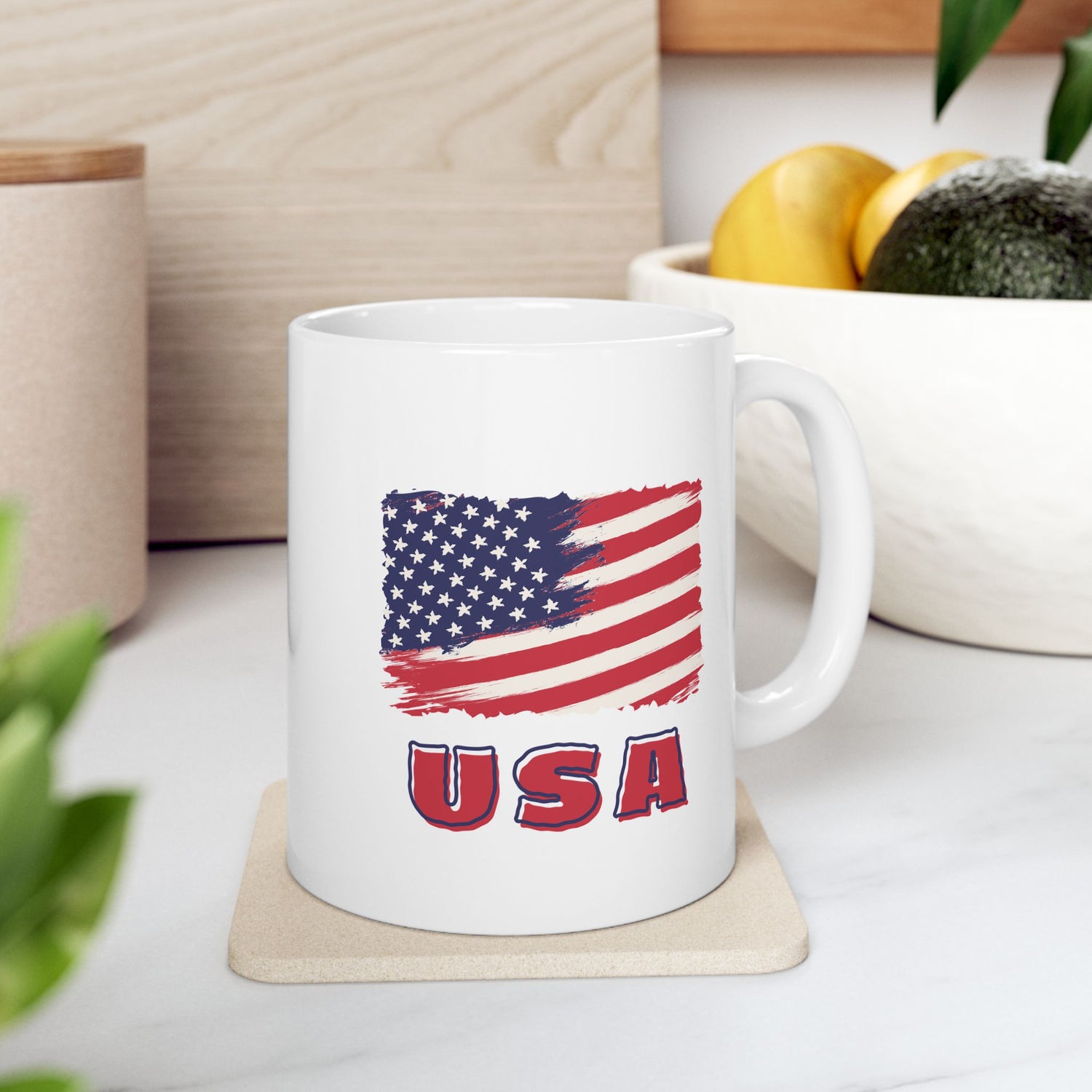 USA Ceramic Mug, (11oz, 15oz)