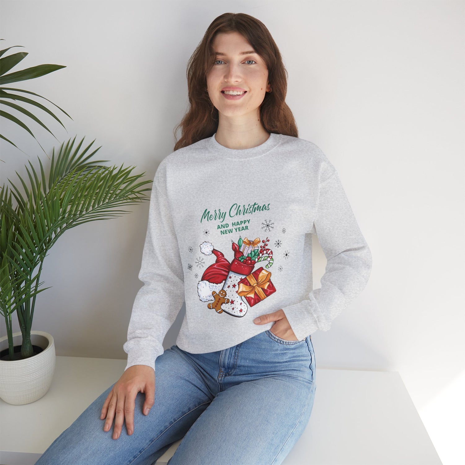 Merry Christmas Unisex Heavy Blend™ Crewneck Sweatshirt