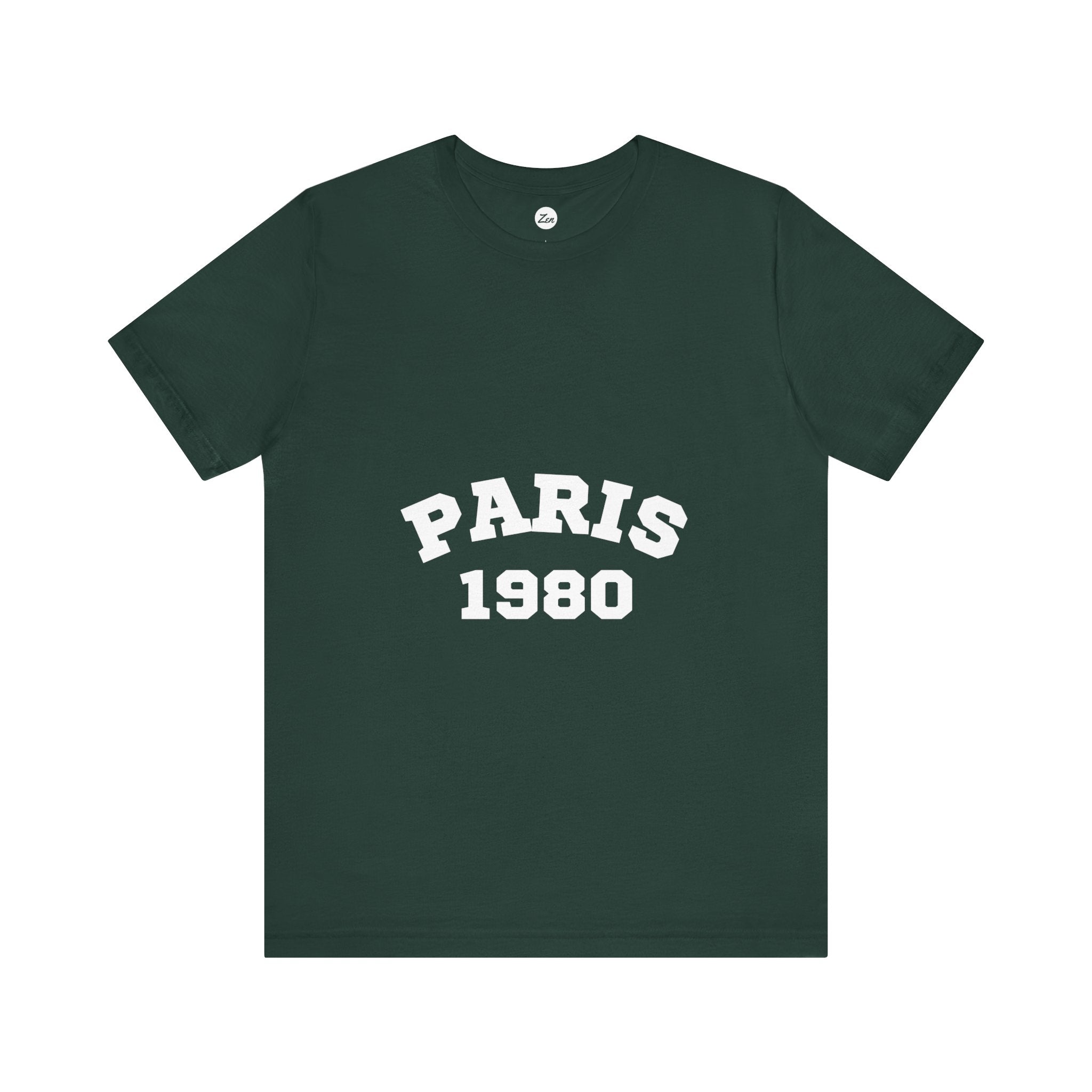 Paris 1980 Unisex Jersey Short Sleeve Tee