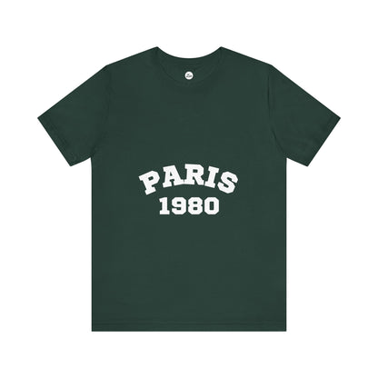 Paris 1980 Unisex Jersey Short Sleeve Tee