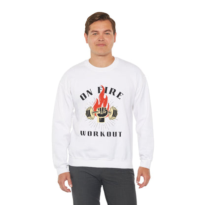 On Fire Workout Heavy Blend™ Crewneck Sweatshirt