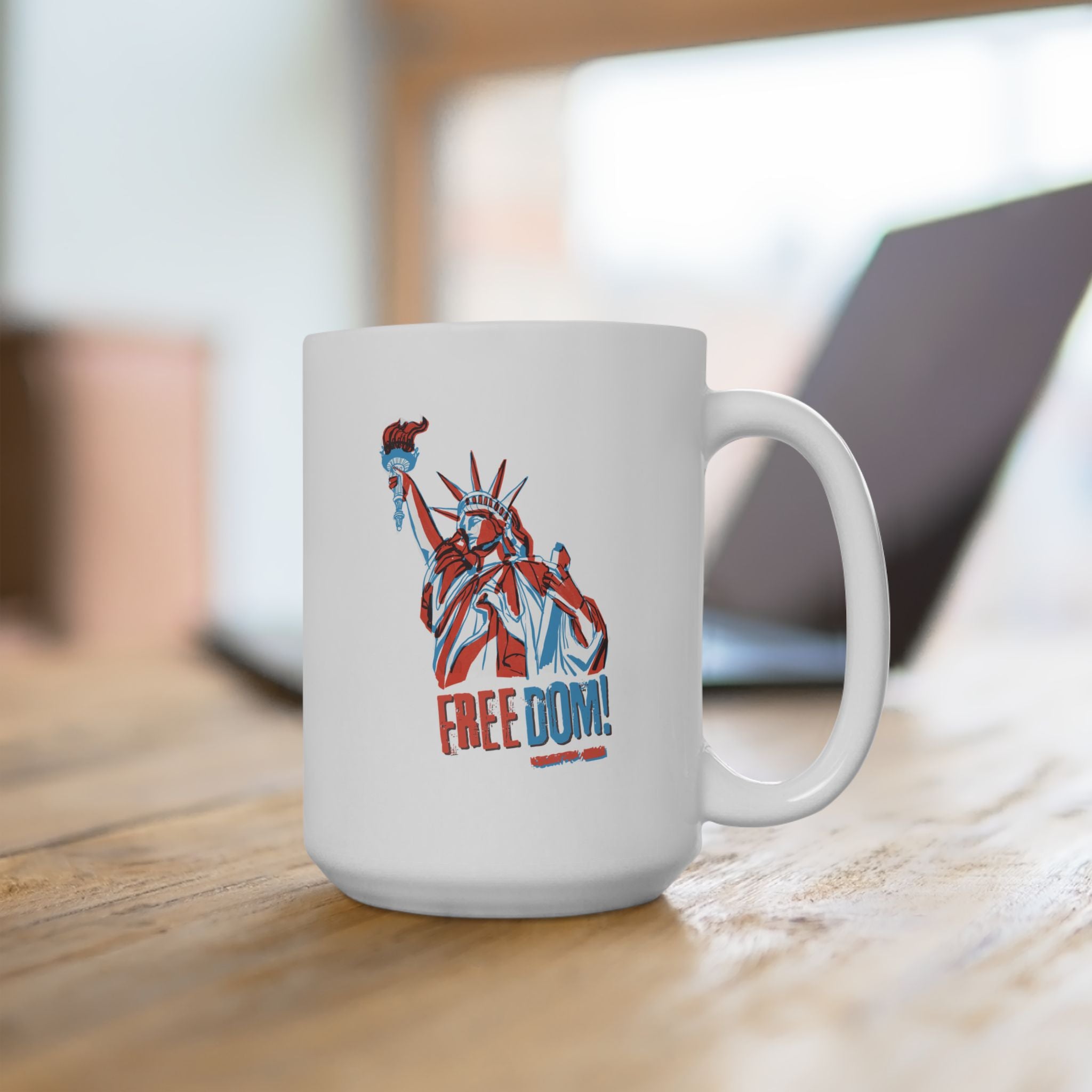 USA Freedom Ceramic Mug, (11oz, 15oz)