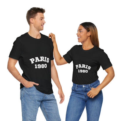 Paris 1980 Unisex Jersey Short Sleeve Tee