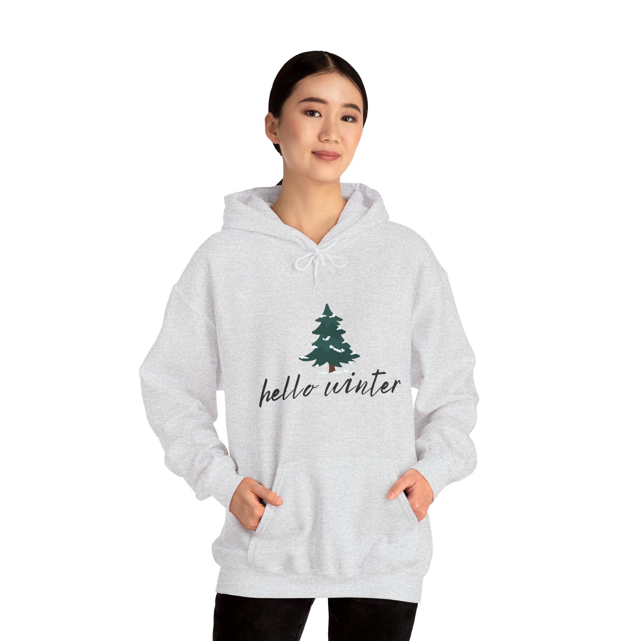 Hello Winter Unisex Heavy Blend™ Hooded Sweatshirt