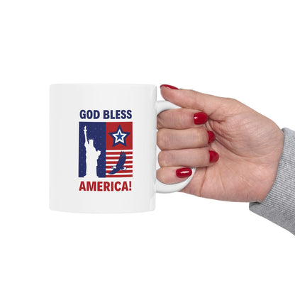 Bless America Ceramic Mug, (11oz, 15oz)