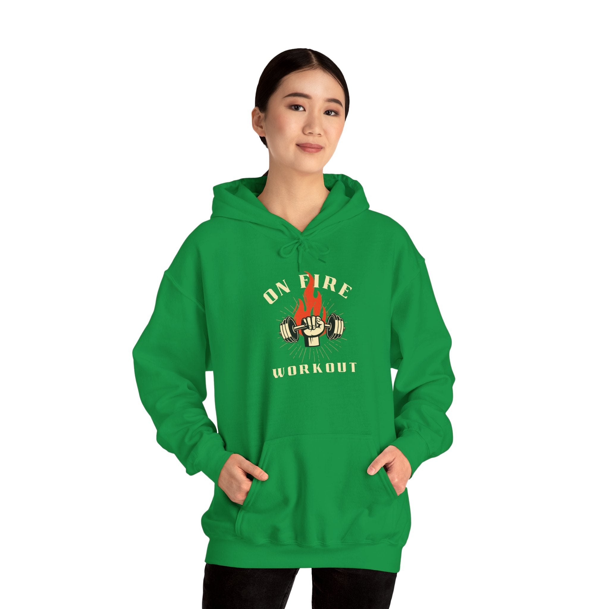 On Fire Workout Unisex Heavy Blend™ Hooded Sweatshirt