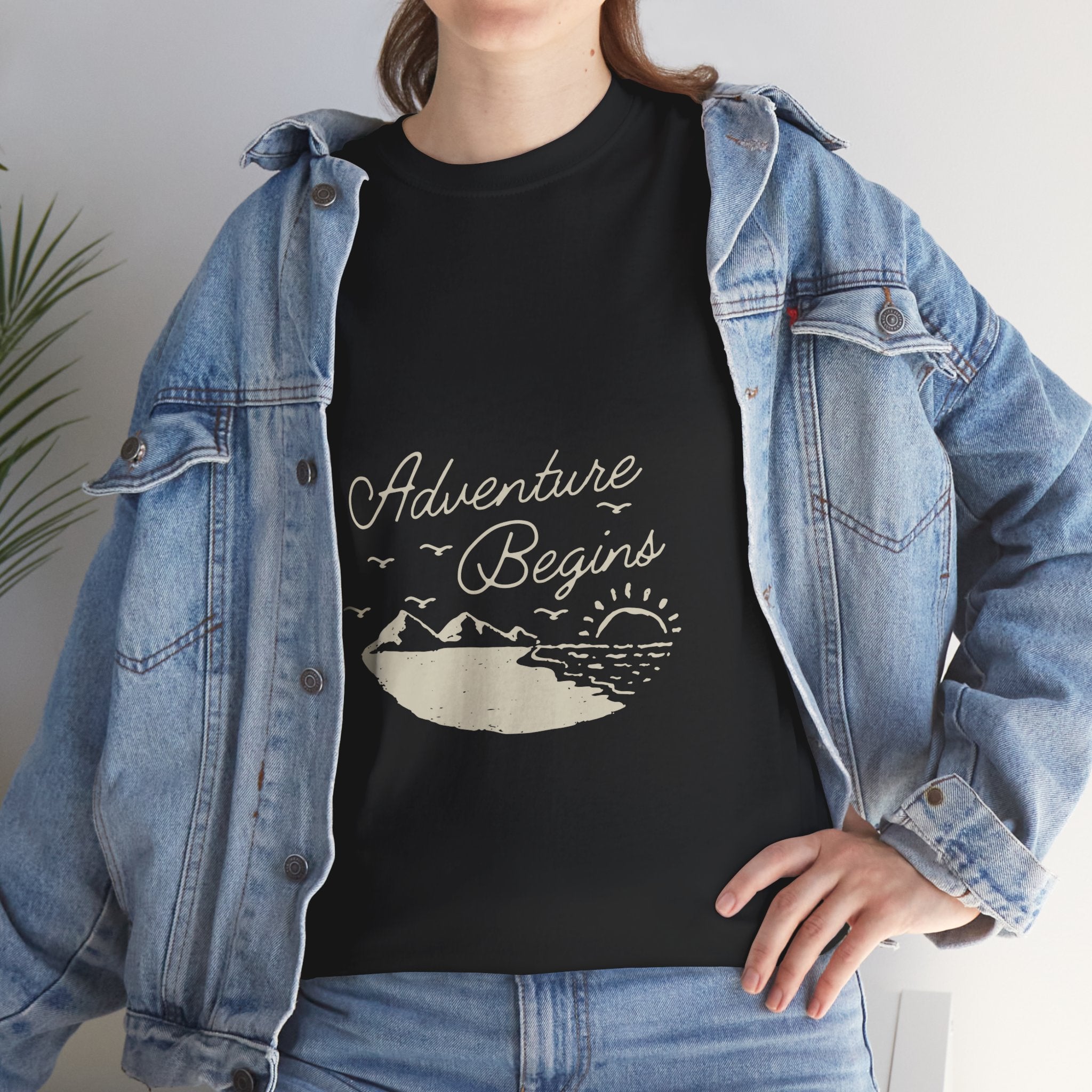 Adventure Begins Unisex Heavy Cotton Tee