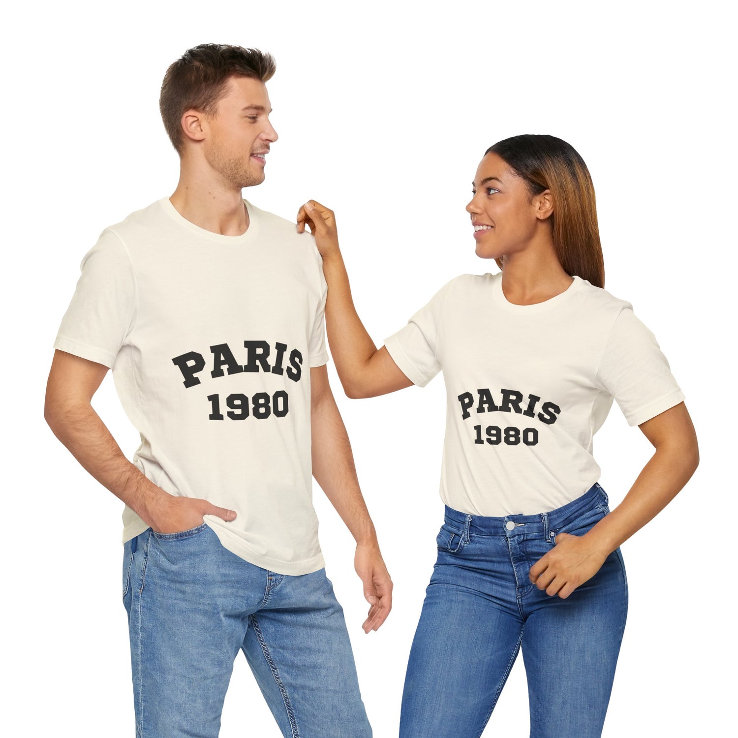 Paris 1980 Unisex Jersey Short Sleeve Tee