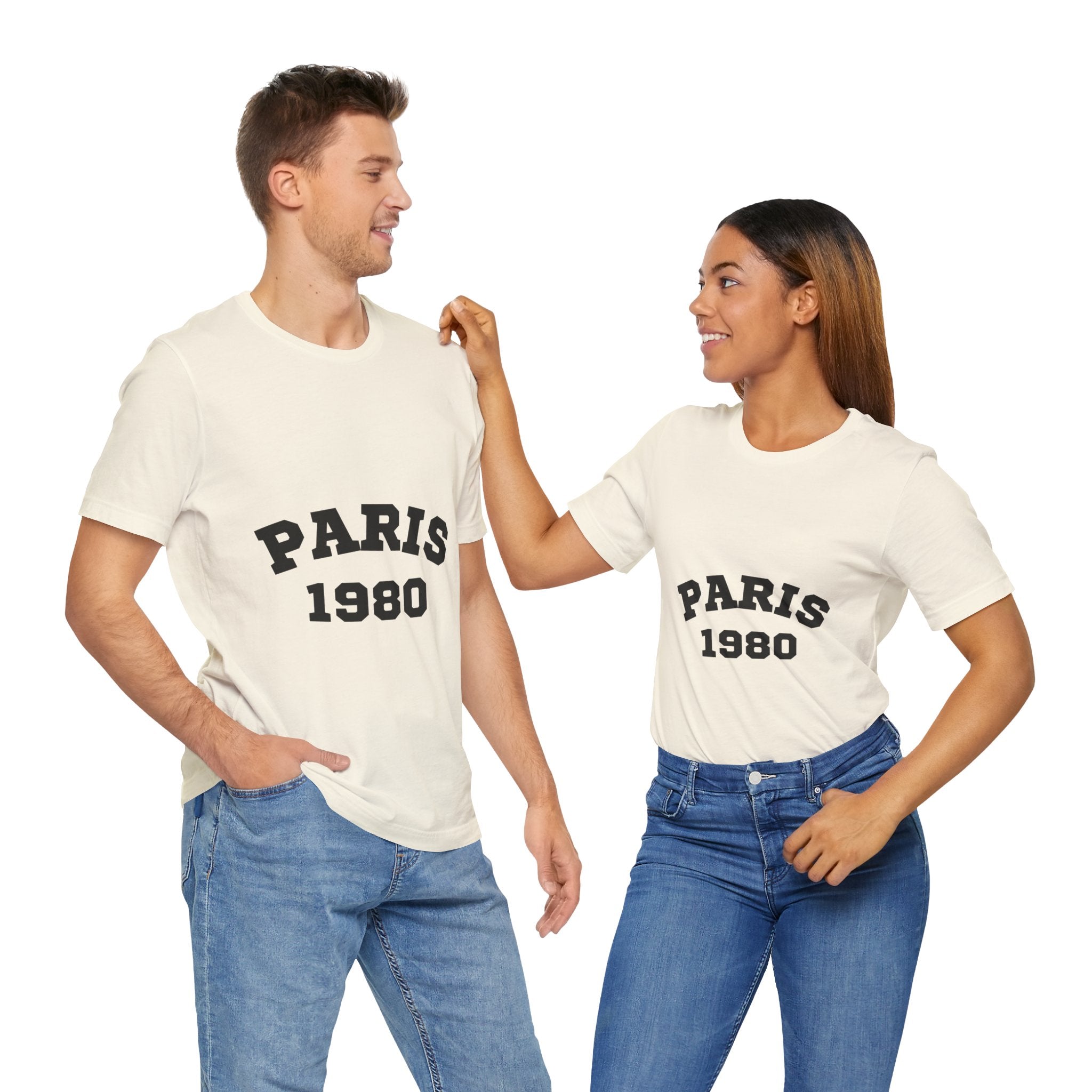 Paris 1980 Unisex Jersey Short Sleeve Tee